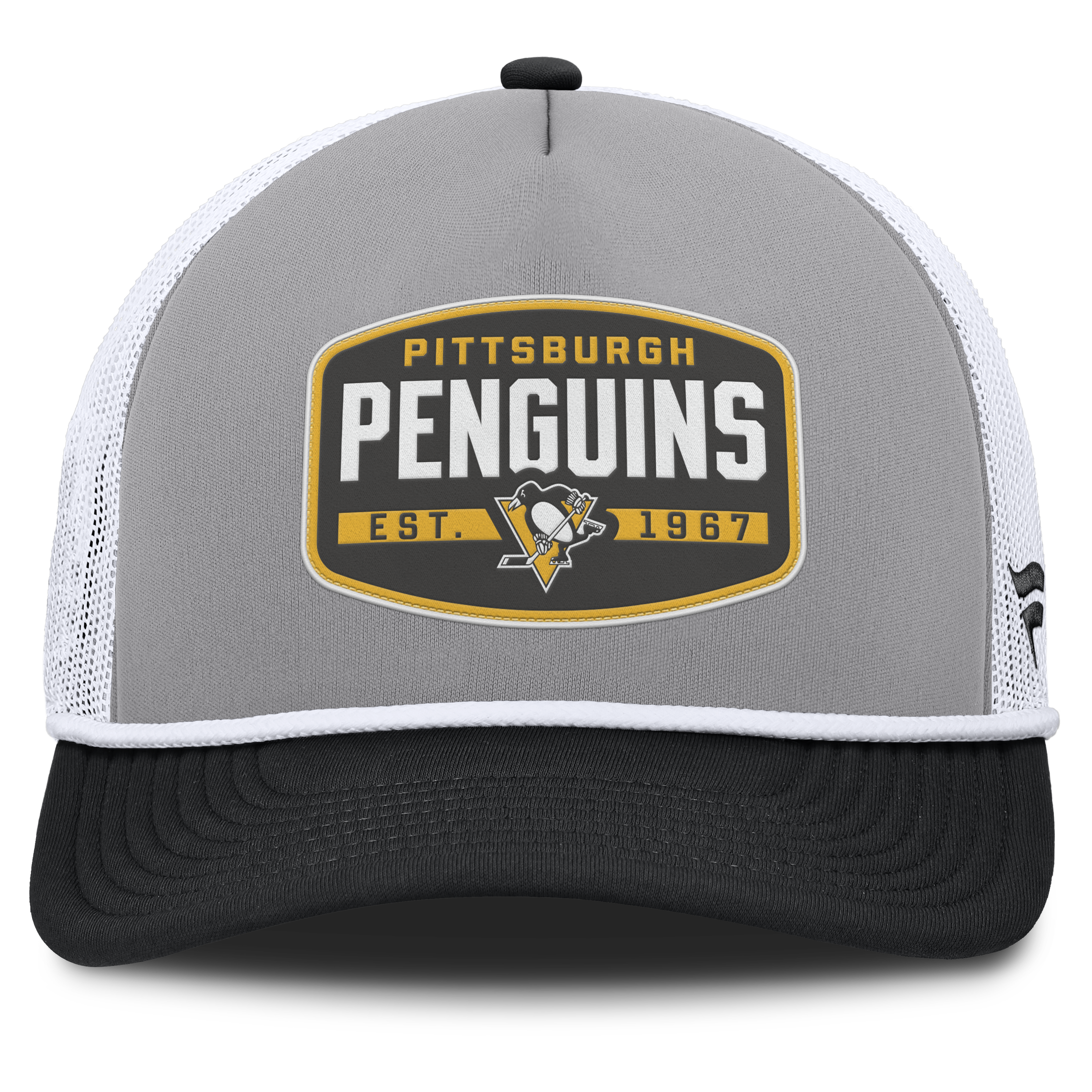 Fanatics Pittsburgh Penguins Course Adjustable Foam Front A-Frame Meshaback Hat