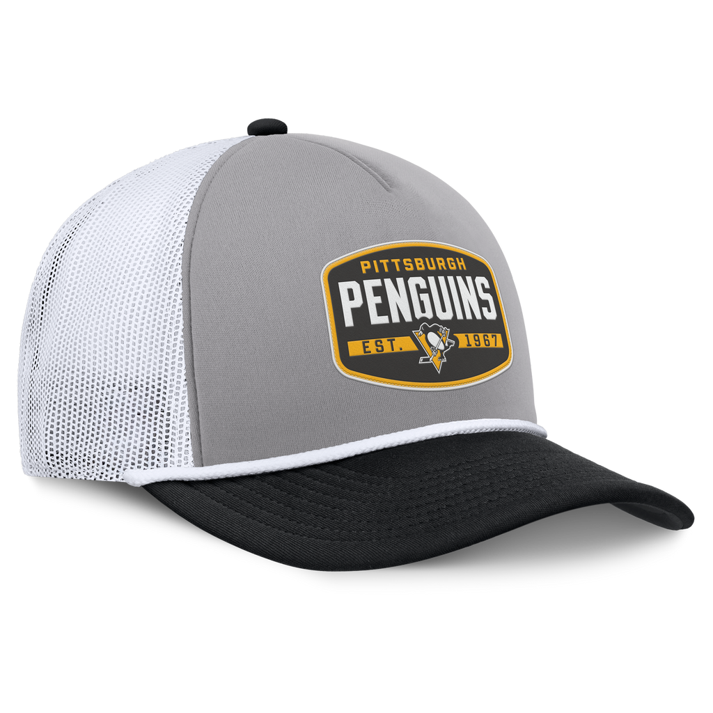 Fanatics Pittsburgh Penguins Course Adjustable Foam Front A-Frame Meshaback Hat