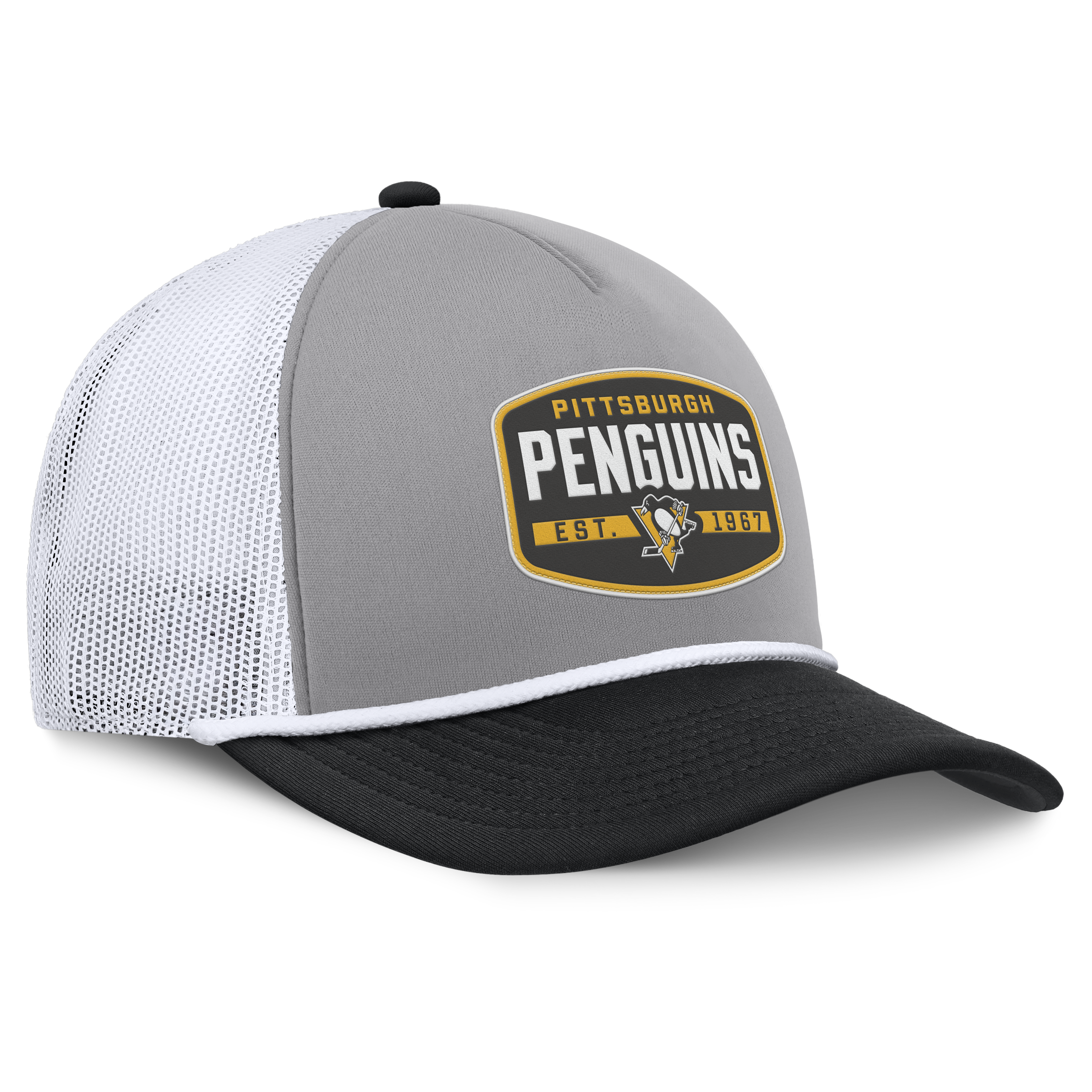 Fanatics Pittsburgh Penguins Course Adjustable Foam Front A-Frame Meshaback Hat
