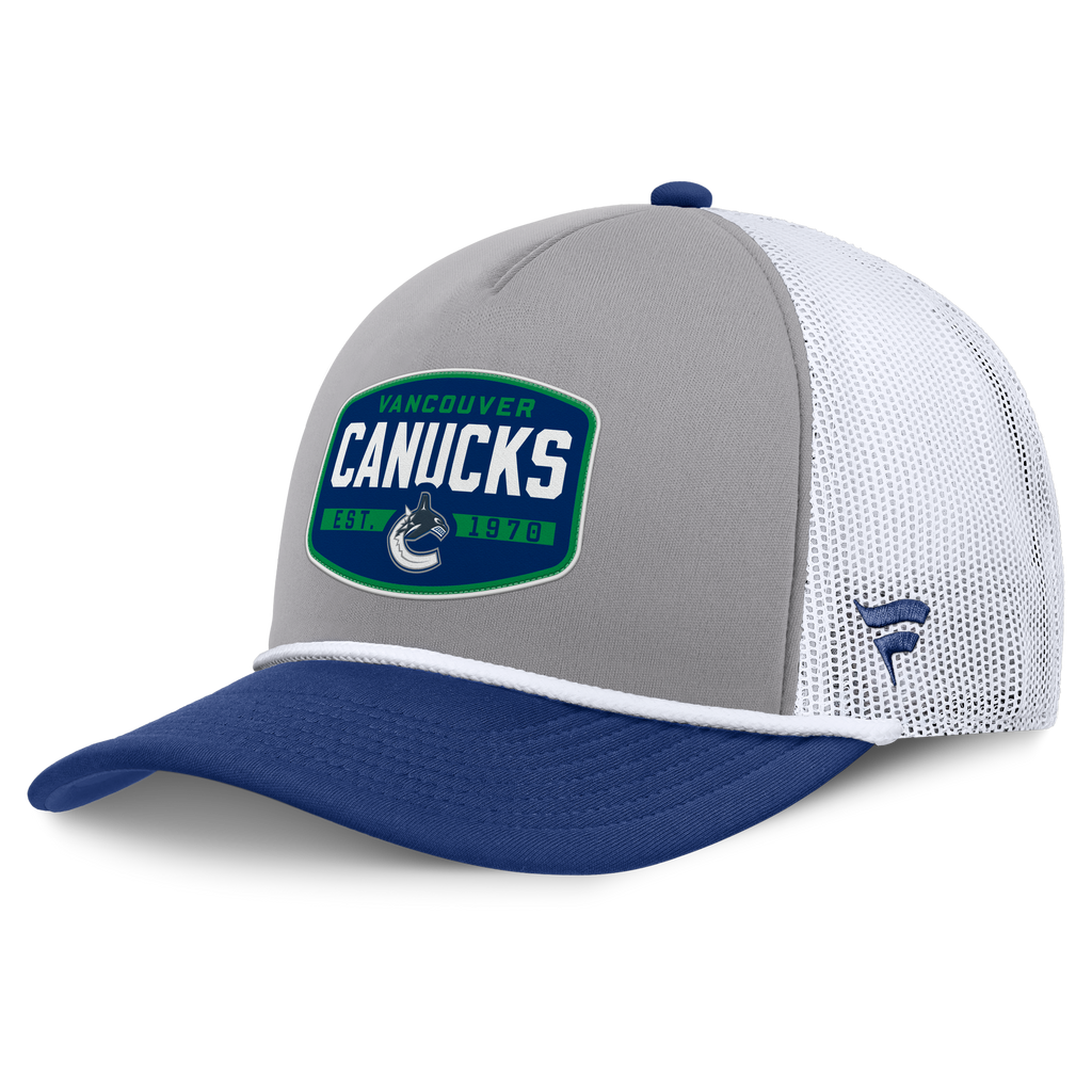 Fanatics Vancouver Canucks Course Adjustable Foam Front A-Frame Meshaback Hat