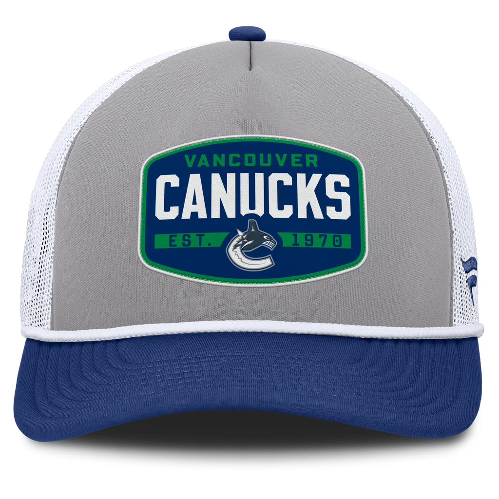 Fanatics Vancouver Canucks Course Adjustable Foam Front A-Frame Meshaback Hat