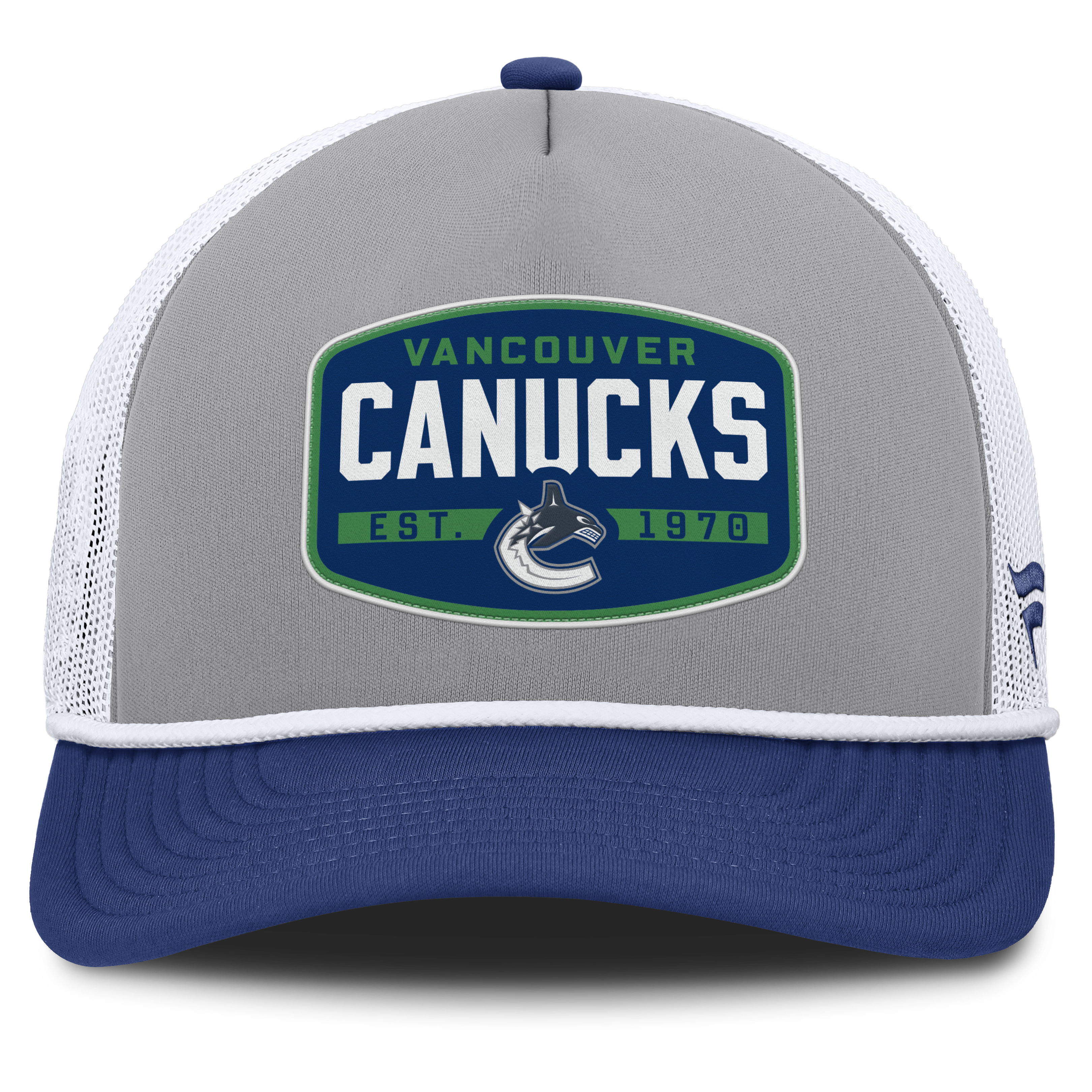 Fanatics Vancouver Canucks Course Adjustable Foam Front A-Frame Meshaback Hat