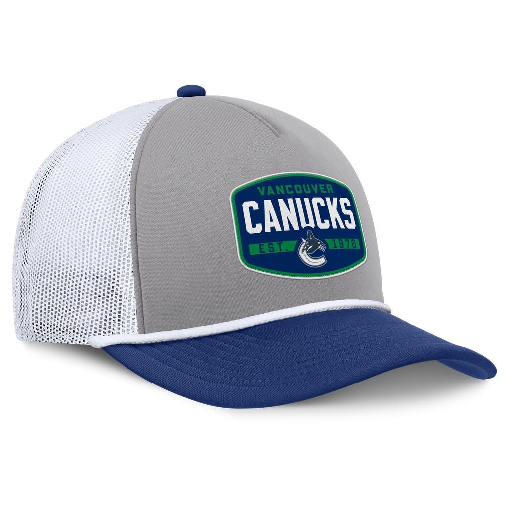 Fanatics Vancouver Canucks Course Adjustable Foam Front A-Frame Meshaback Hat