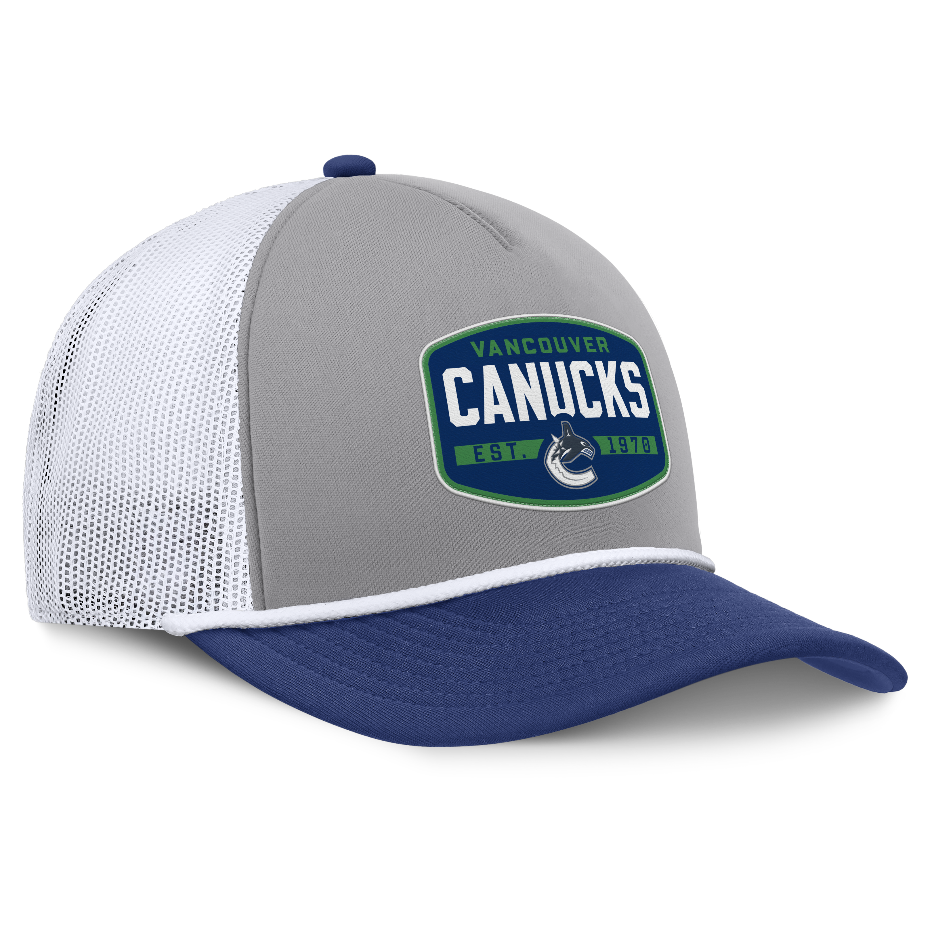 Fanatics Vancouver Canucks Course Adjustable Foam Front A-Frame Meshaback Hat