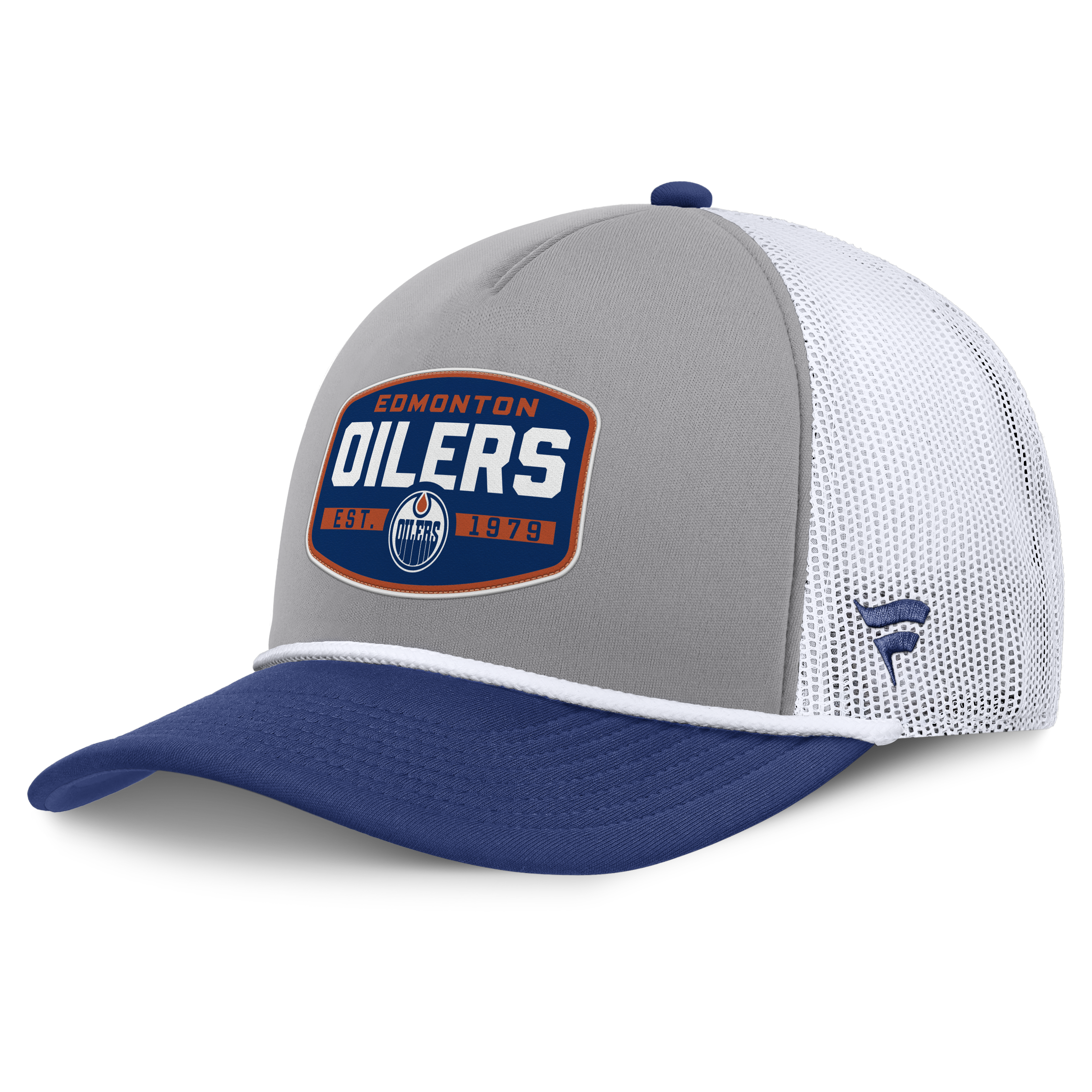 Fanatics Edmonton Oilers Course Adjustable Foam Front A-Frame Meshaback Hat