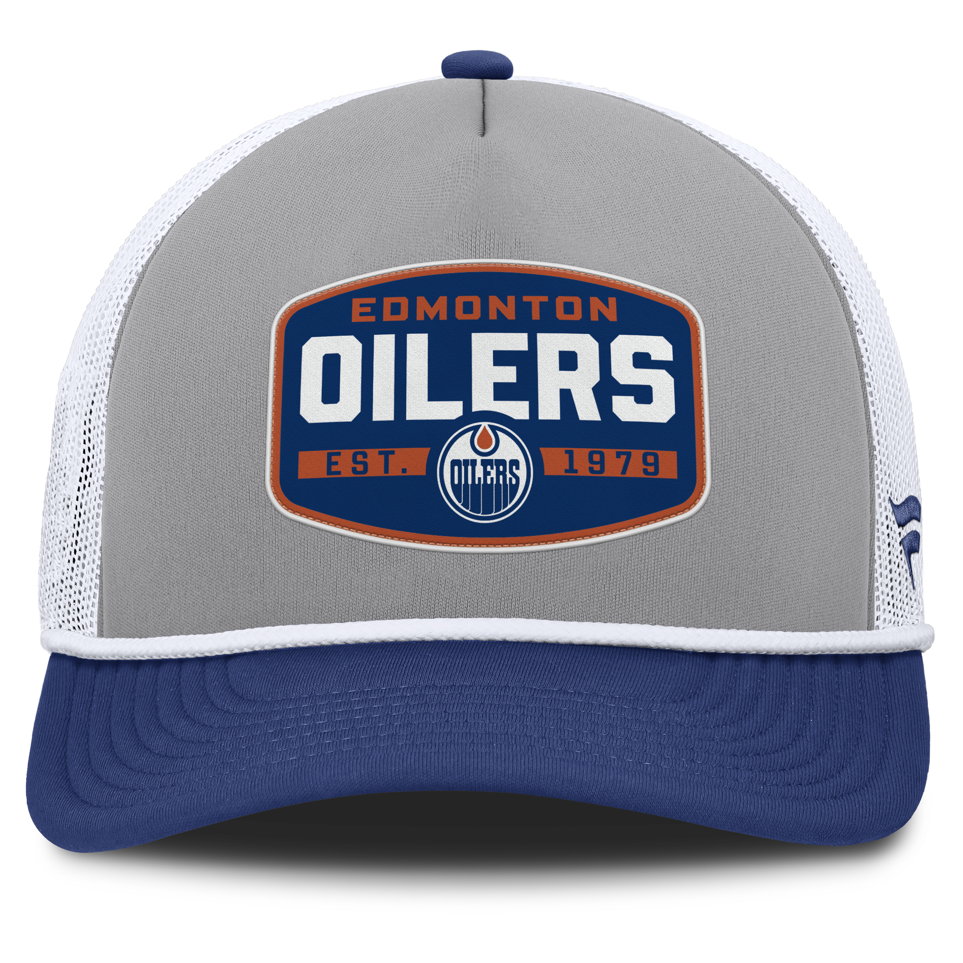 Fanatics Edmonton Oilers Course Adjustable Foam Front A-Frame Meshaback Hat