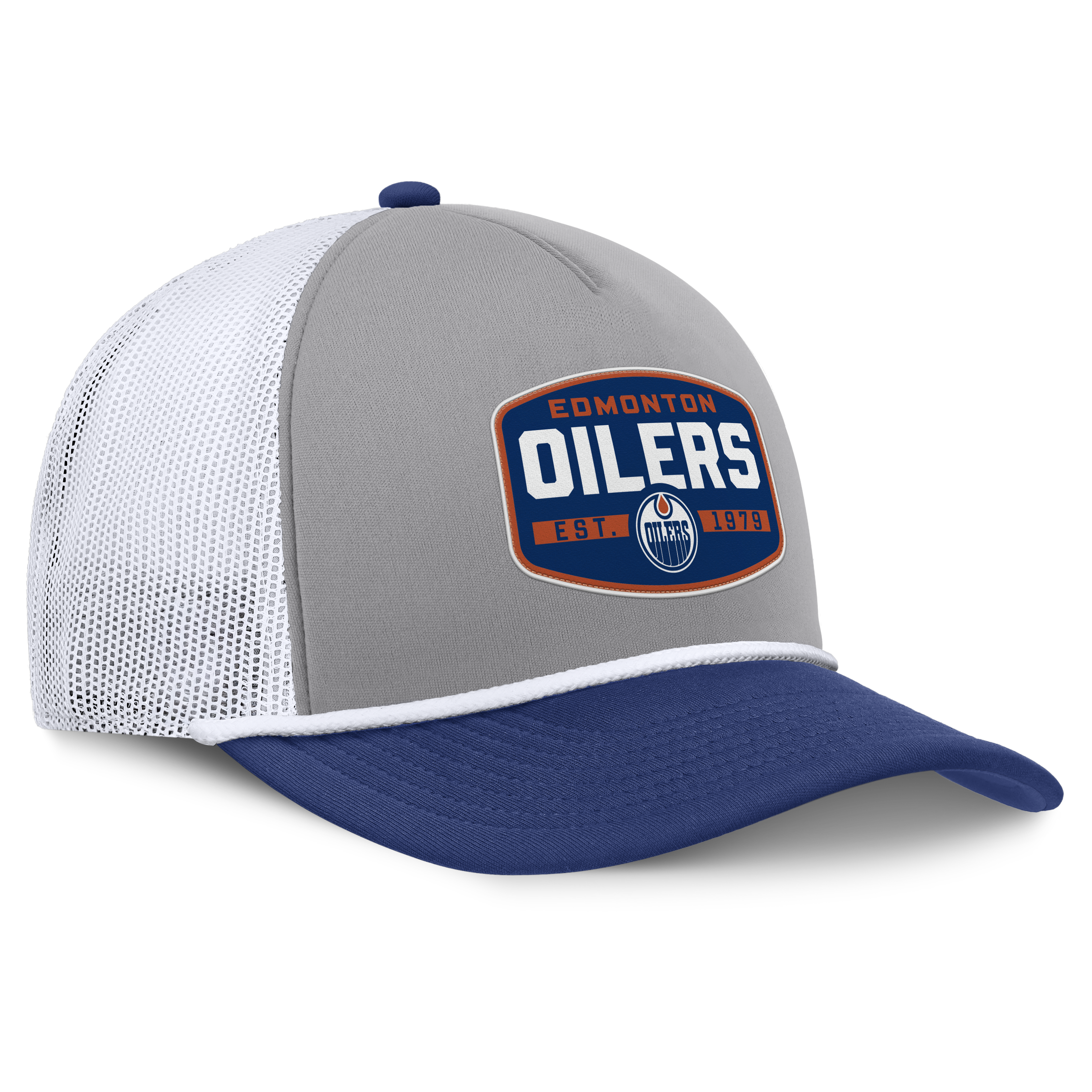 Fanatics Edmonton Oilers Course Adjustable Foam Front A-Frame Meshaback Hat