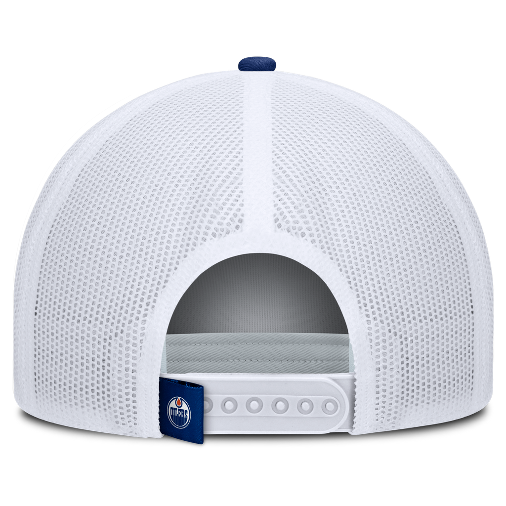 Fanatics Edmonton Oilers Course Adjustable Foam Front A-Frame Meshaback Hat