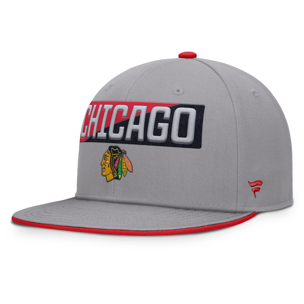 Fanatics Chicago Blackhawks Fundamentals Duo Split Logo Snapback Hat