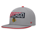 Fanatics Chicago Blackhawks Fundamentals Duo Split Logo Snapback Hat
