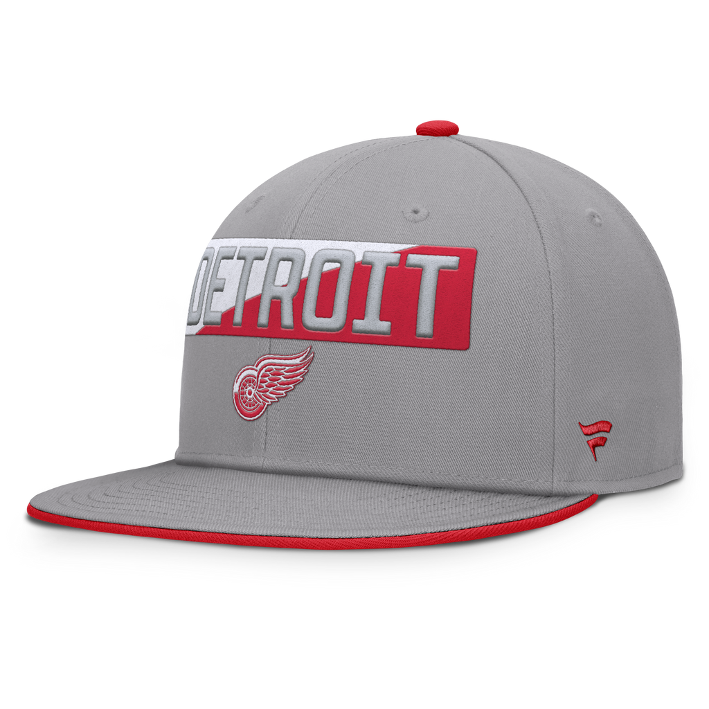 Fanatics Detroit Red Wings Fundamentals Duo Split Logo Snapback Hat