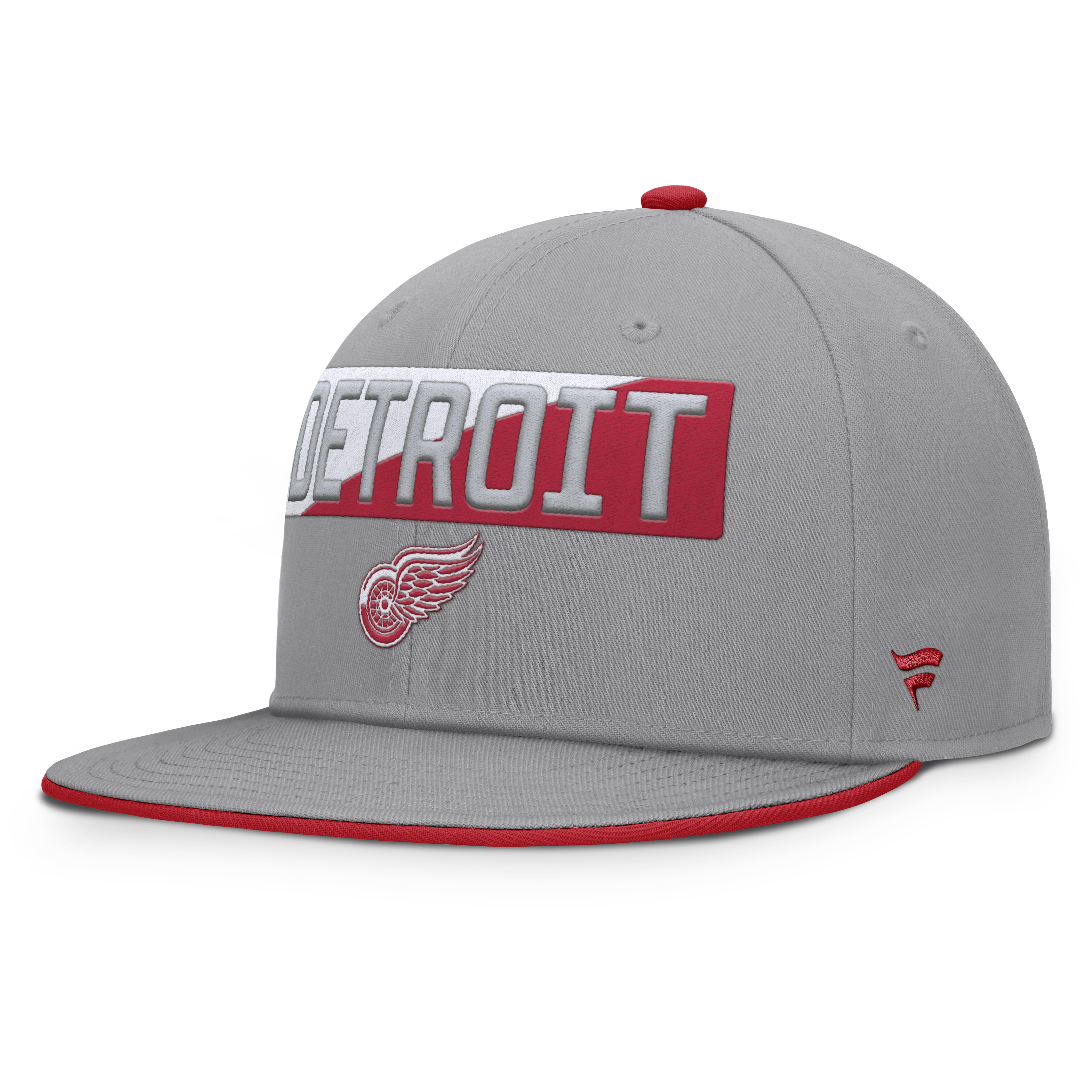 Fanatics Detroit Red Wings Fundamentals Duo Split Logo Snapback Hat