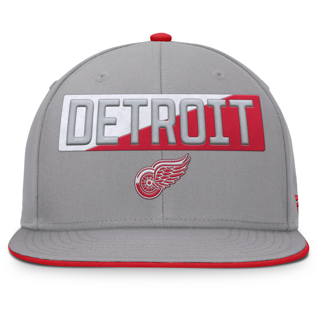 Fanatics Detroit Red Wings Fundamentals Duo Split Logo Snapback Hat
