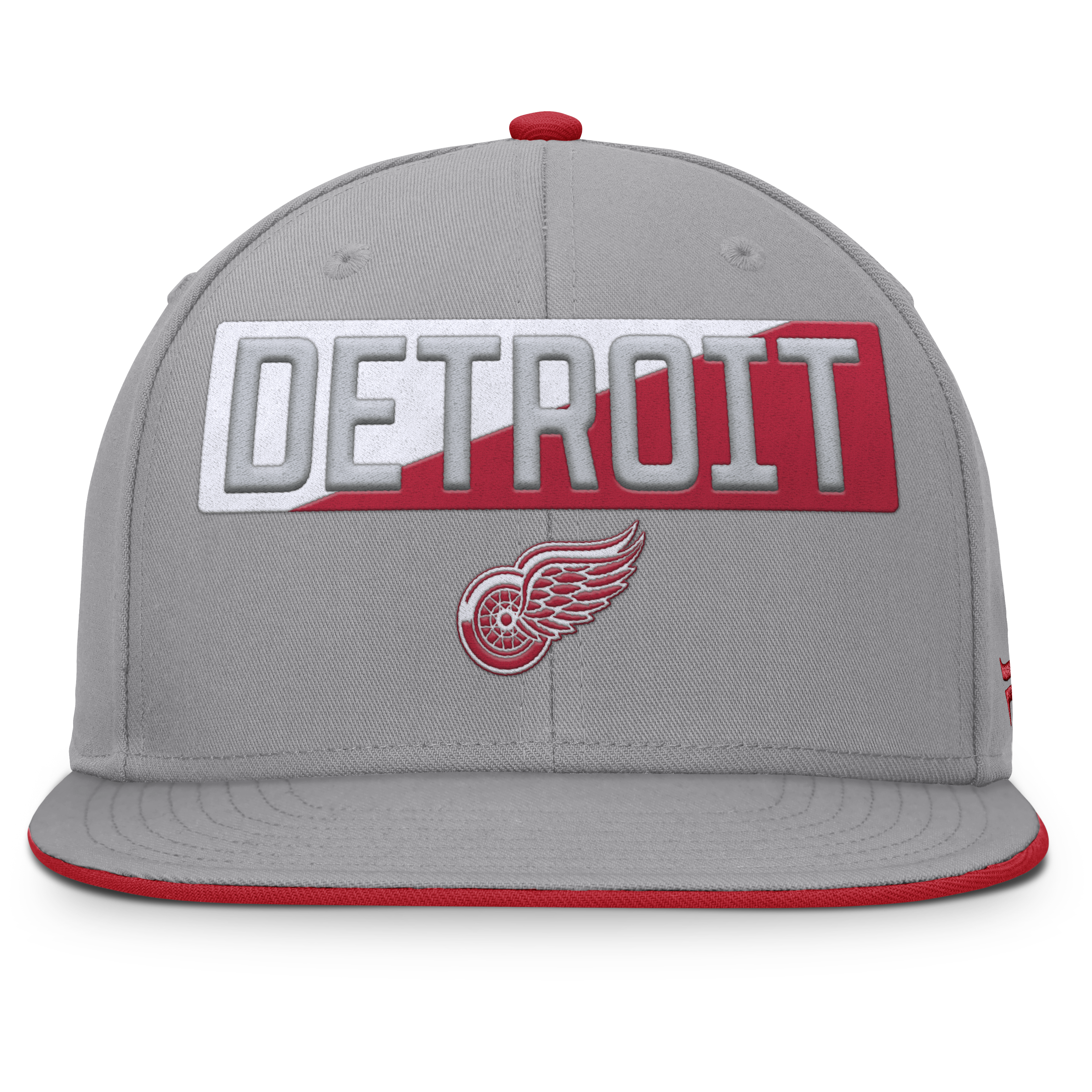 Fanatics Detroit Red Wings Fundamentals Duo Split Logo Snapback Hat