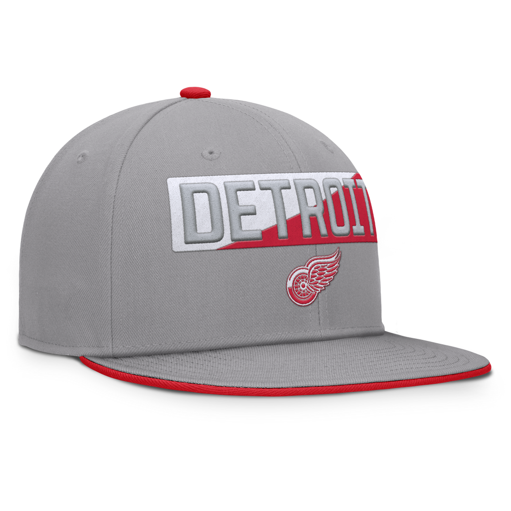 Fanatics Detroit Red Wings Fundamentals Duo Split Logo Snapback Hat