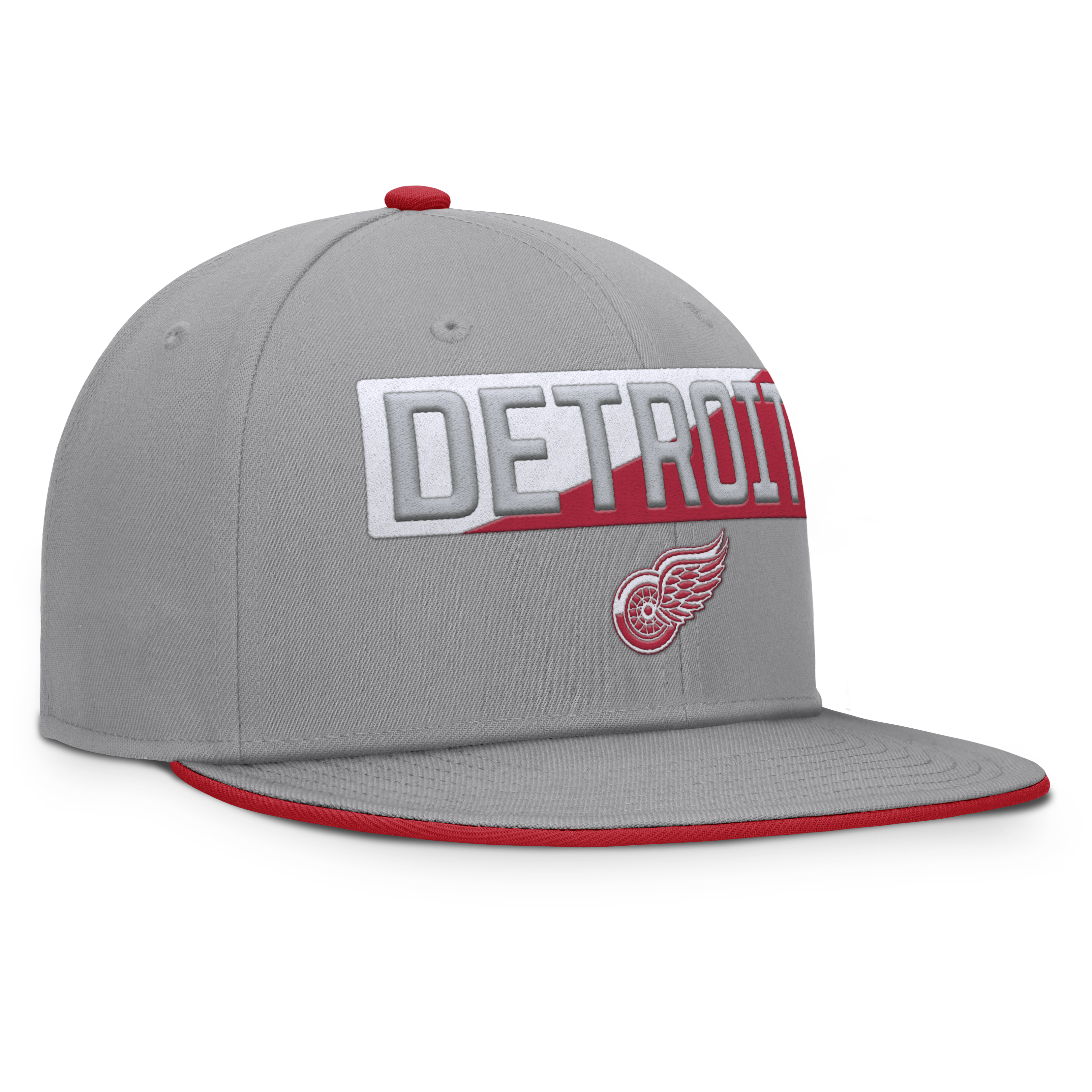 Fanatics Detroit Red Wings Fundamentals Duo Split Logo Snapback Hat