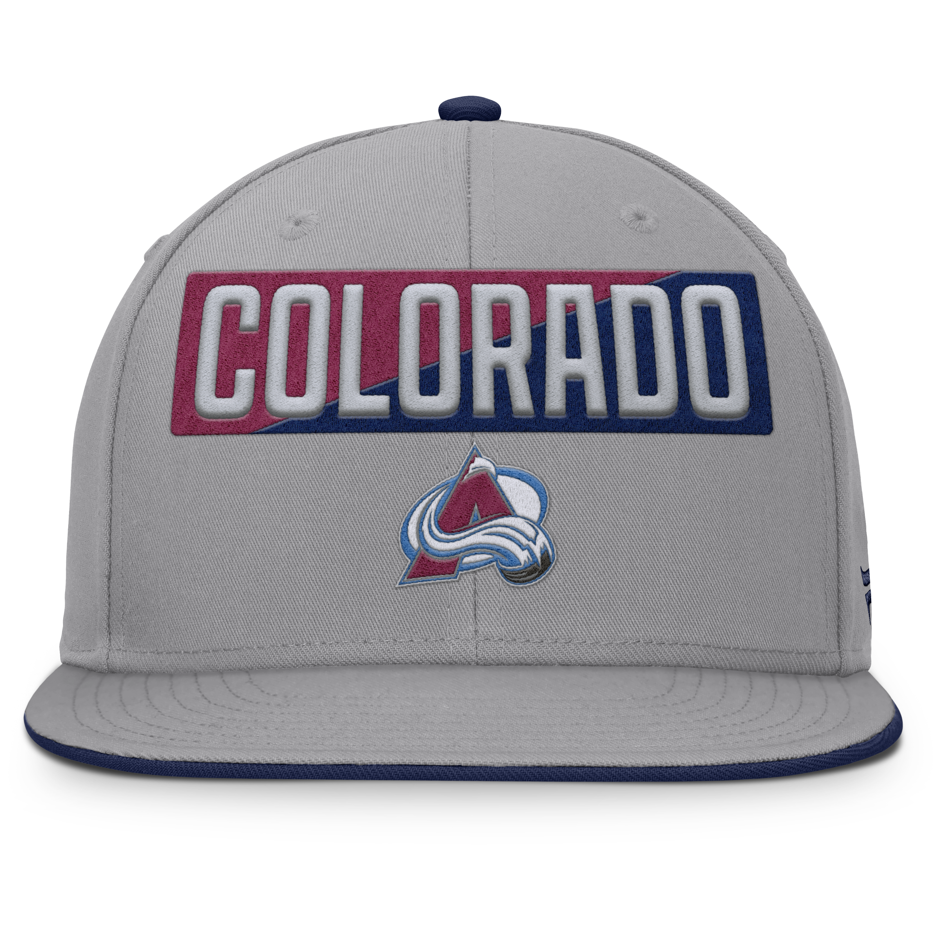 Fanatics Colorado Avalanche Fundamentals Duo Split Logo Snapback Hat