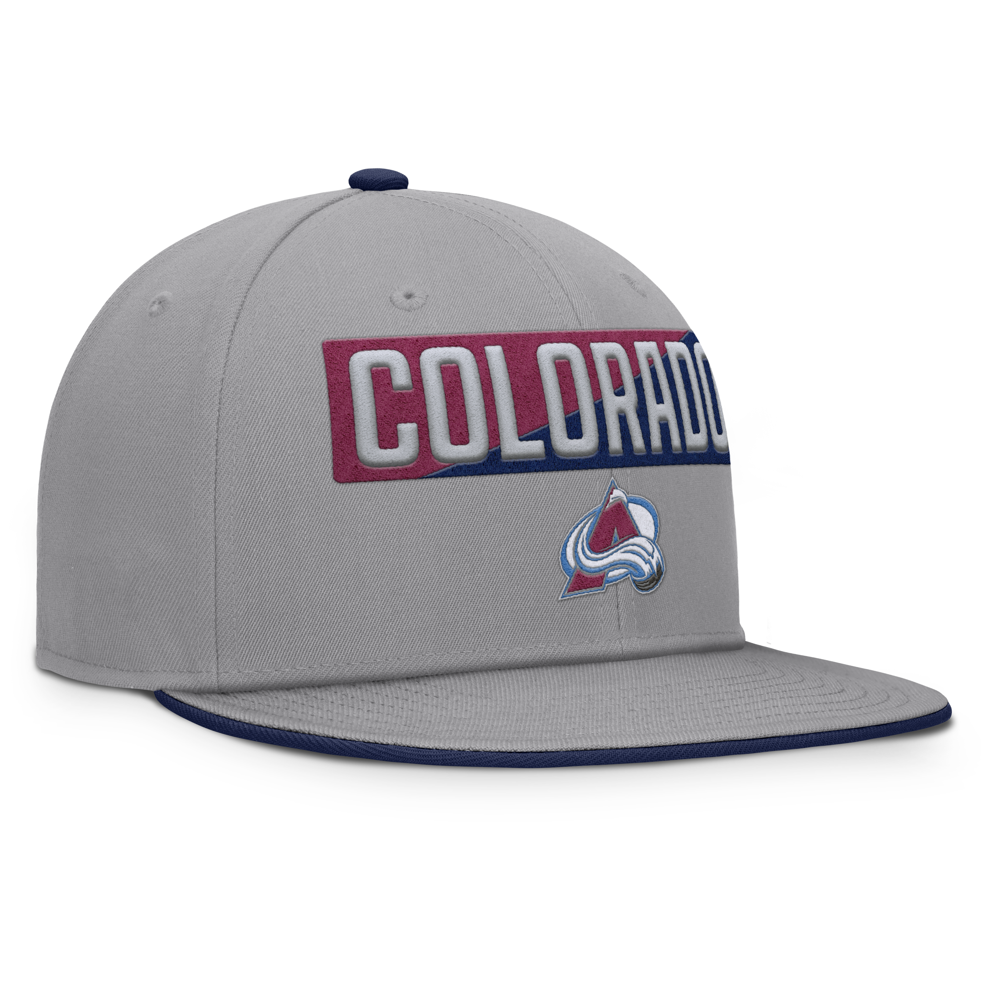 Fanatics Colorado Avalanche Fundamentals Duo Split Logo Snapback Hat