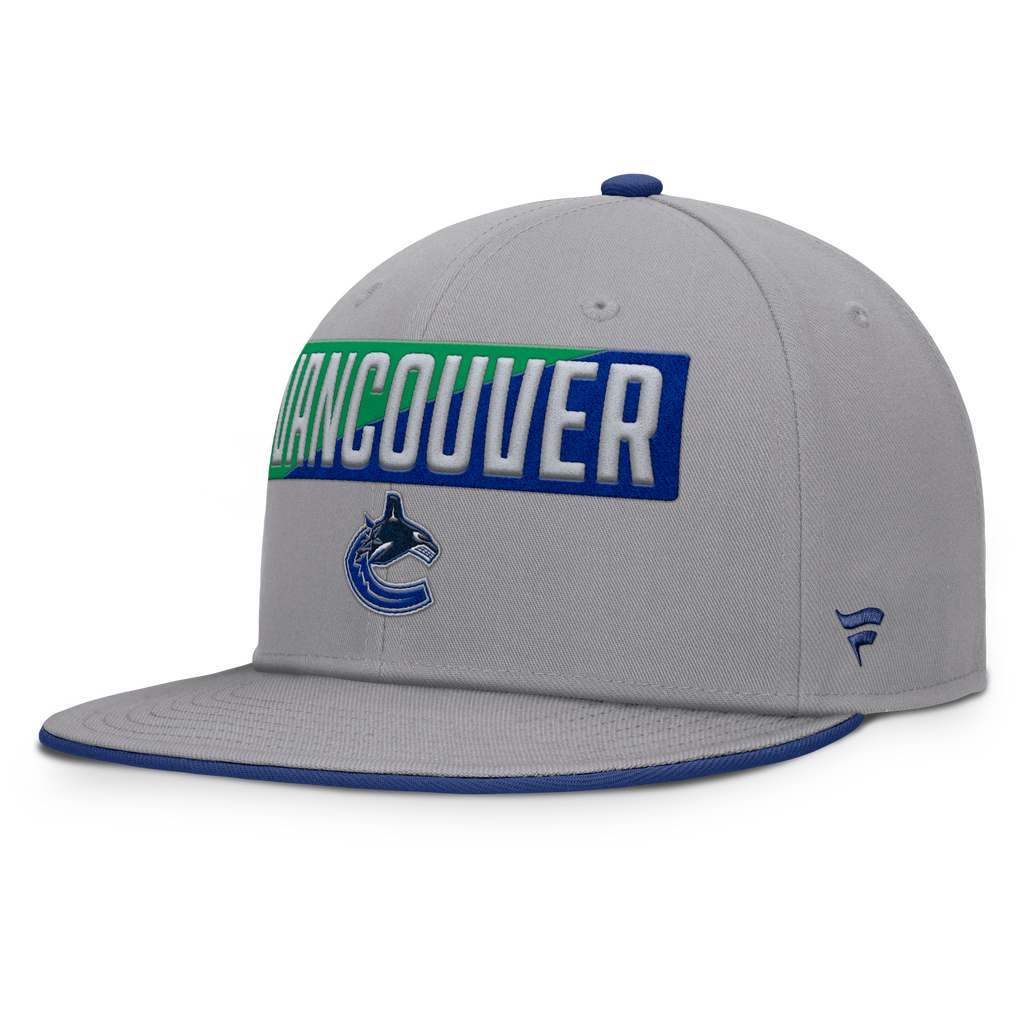 Fanatics Vancouver Canucks Fundamentals Duo Split Logo Snapback Hat
