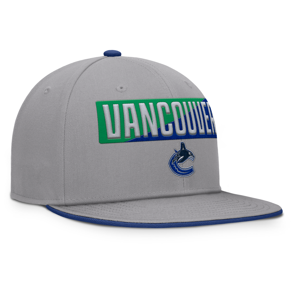 Fanatics Vancouver Canucks Fundamentals Duo Split Logo Snapback Hat