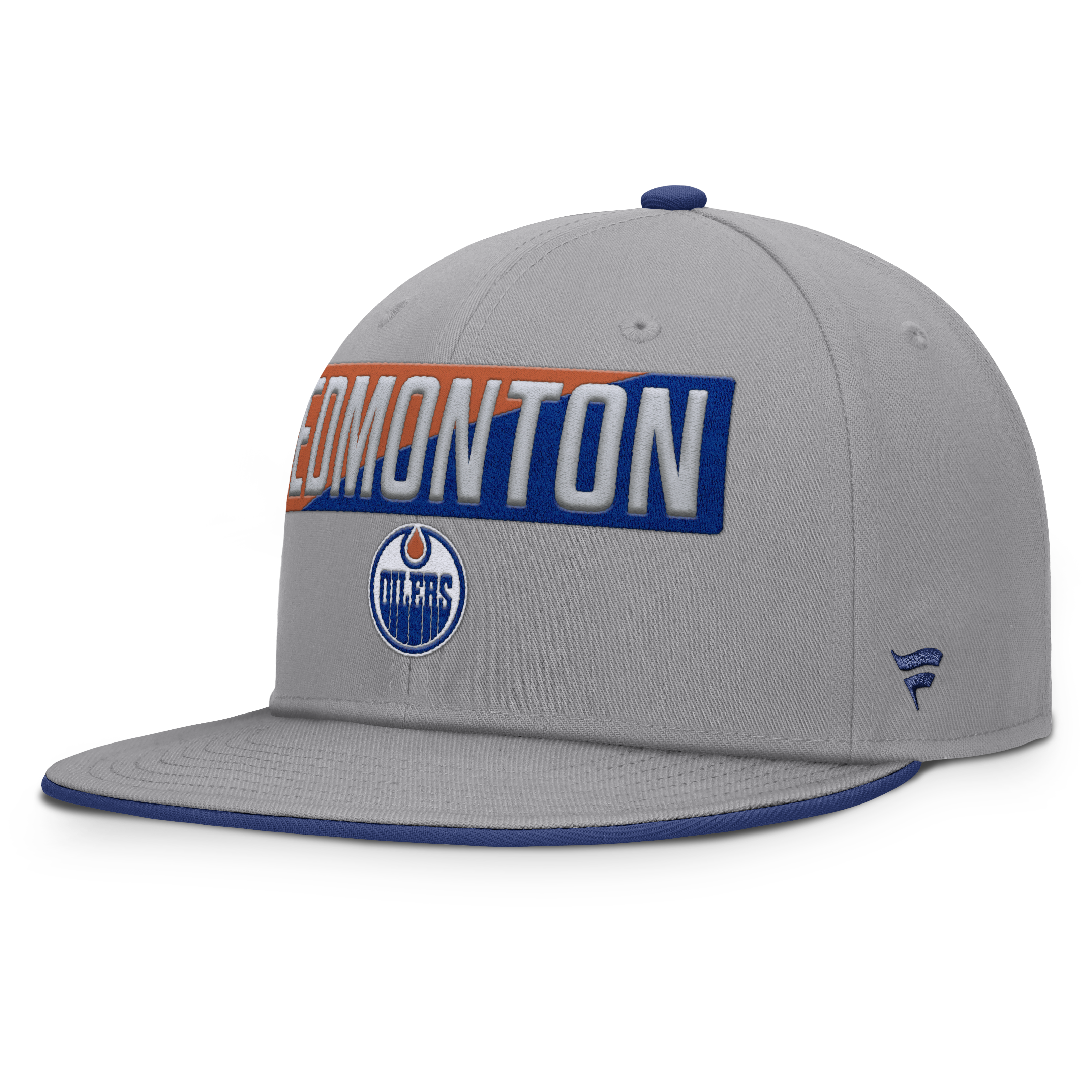 Fanatics Edmonton Oilers Fundamentals Duo Split Logo Snapback Hat