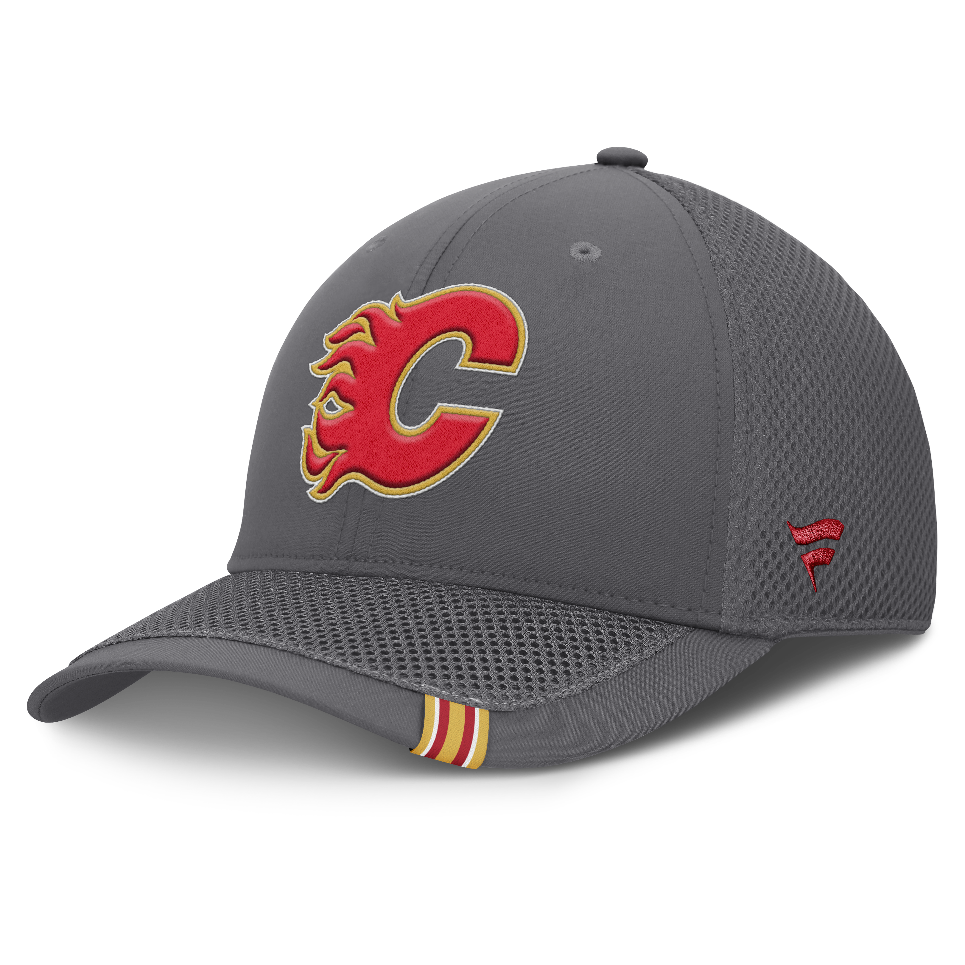 Fanatics Calgary Flames Clincher Team Stripes Flex Hat