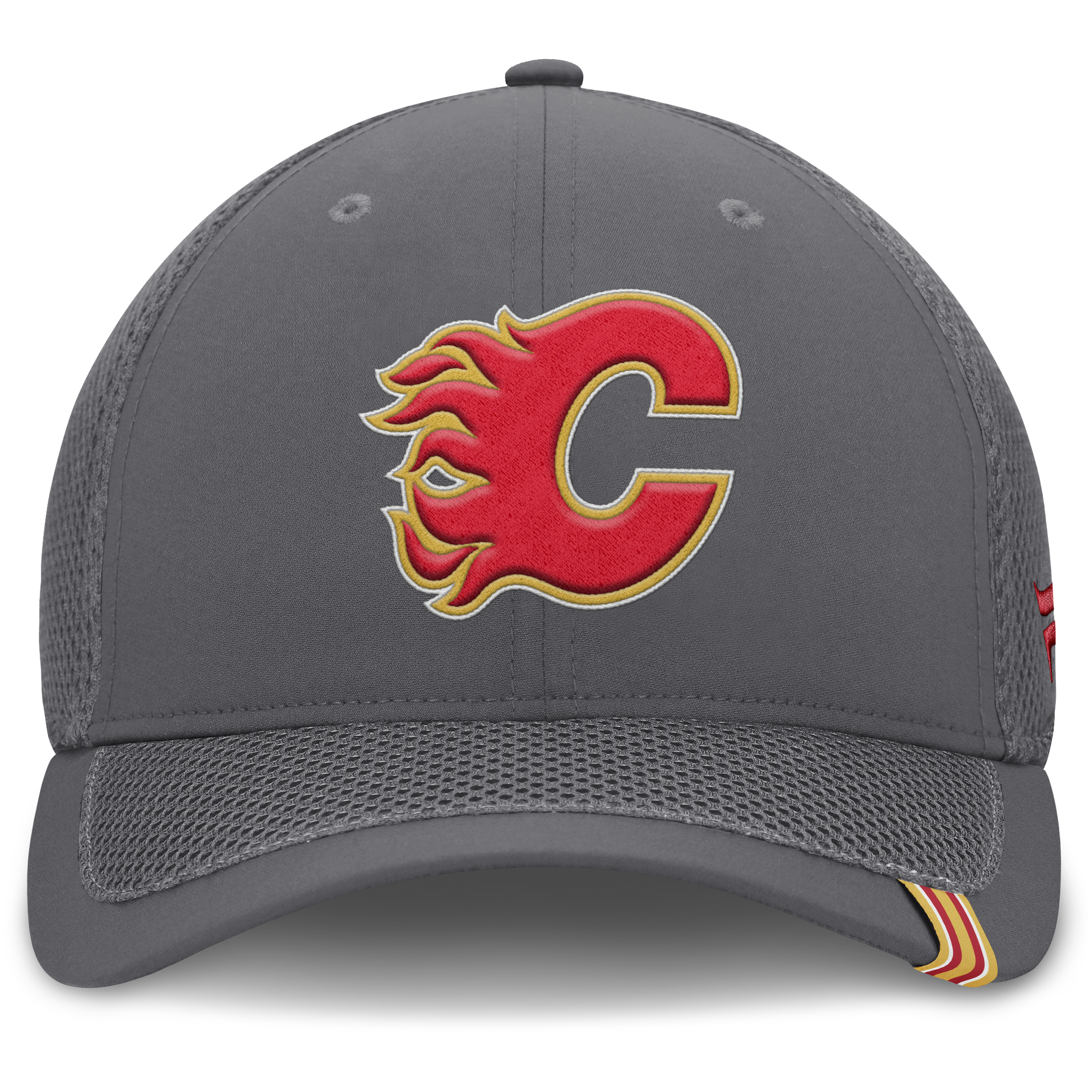Fanatics Calgary Flames Clincher Team Stripes Flex Hat