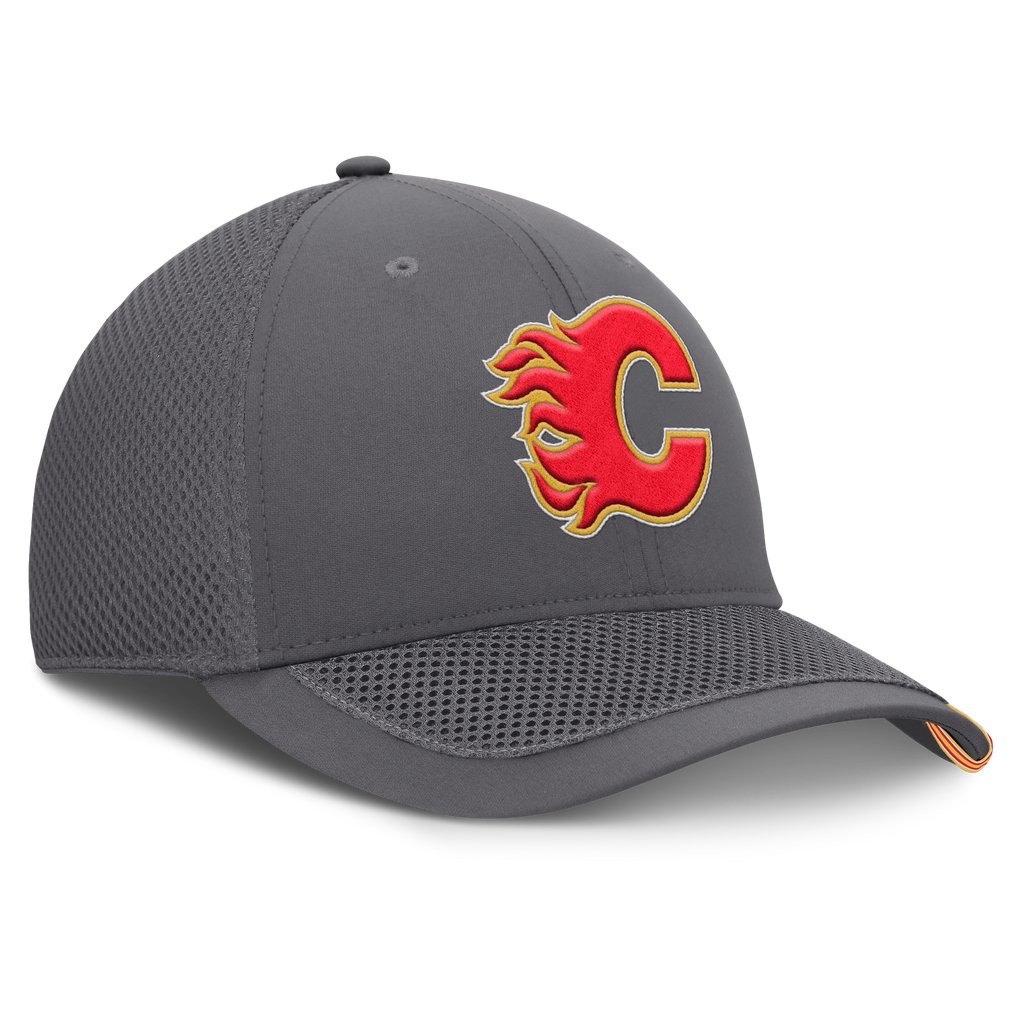Fanatics Calgary Flames Clincher Team Stripes Flex Hat