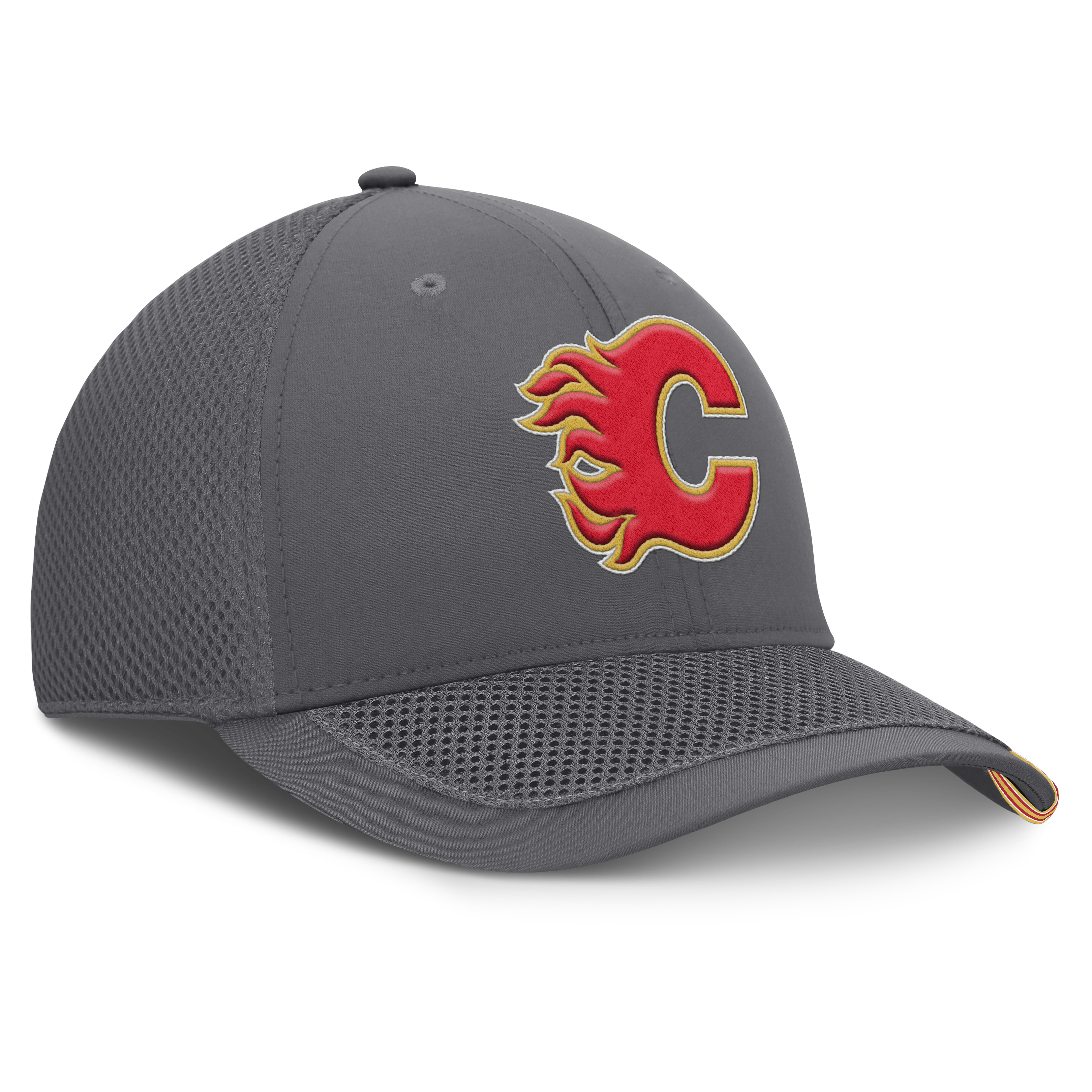 Fanatics Calgary Flames Clincher Team Stripes Flex Hat