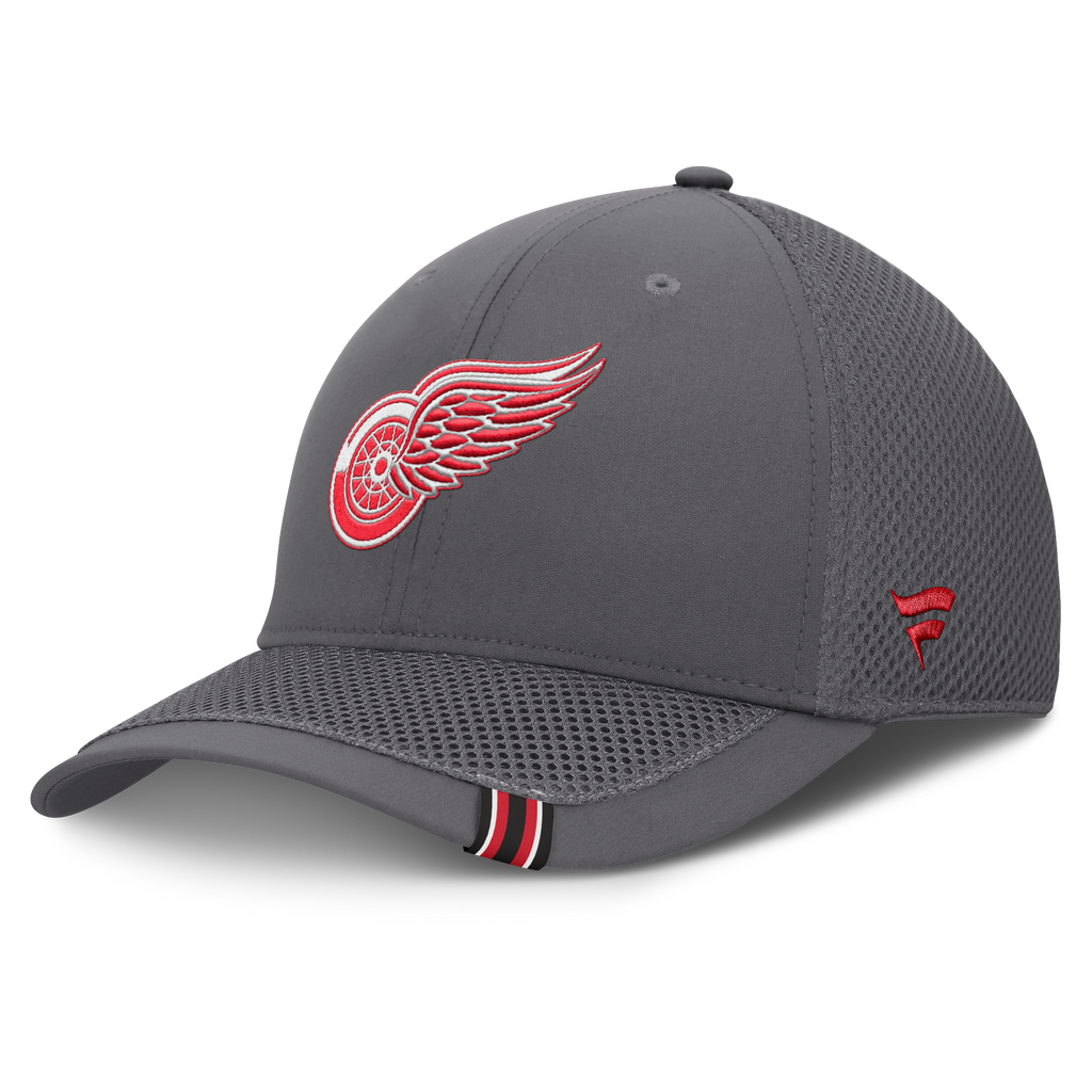 Fanatics Detroit Red Wings Clincher Team Stripes Flex Hat