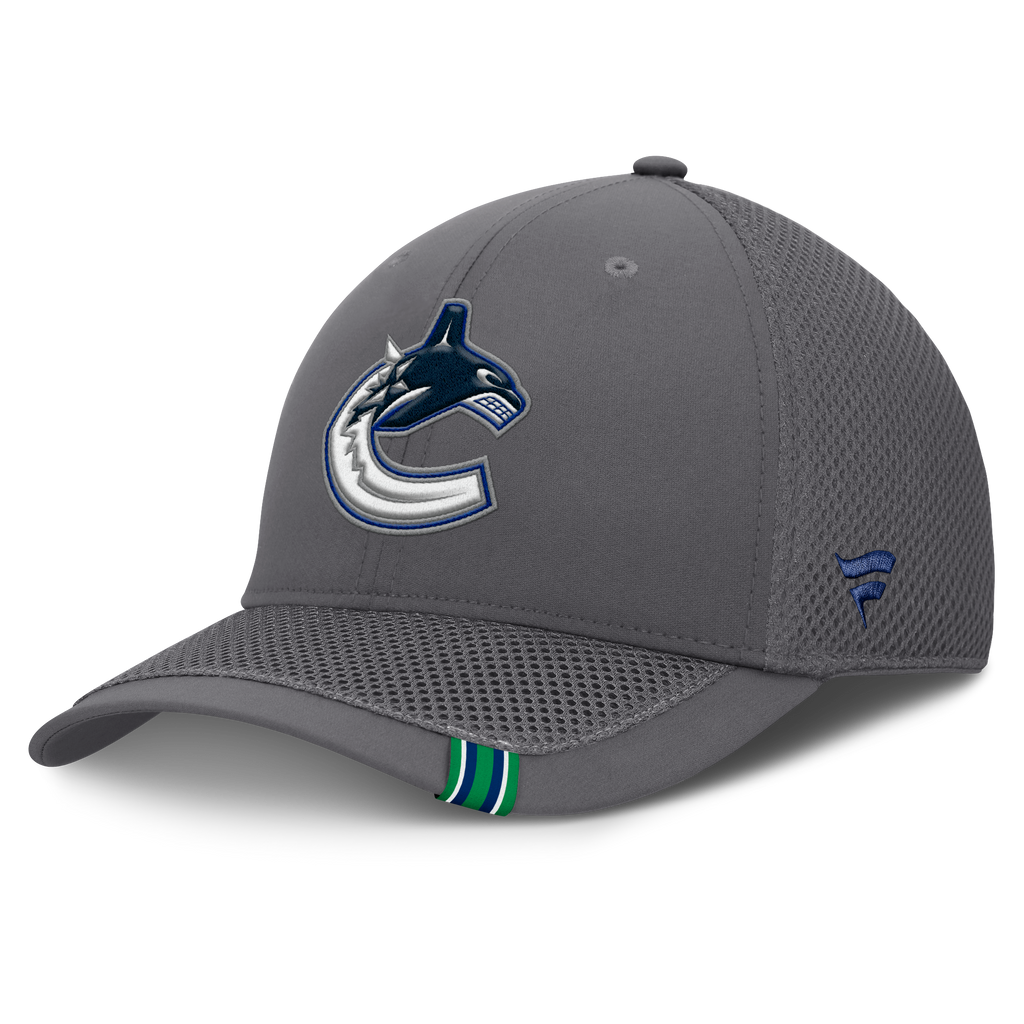 Fanatics Vancouver Canucks Clincher Team Stripes Flex Hat