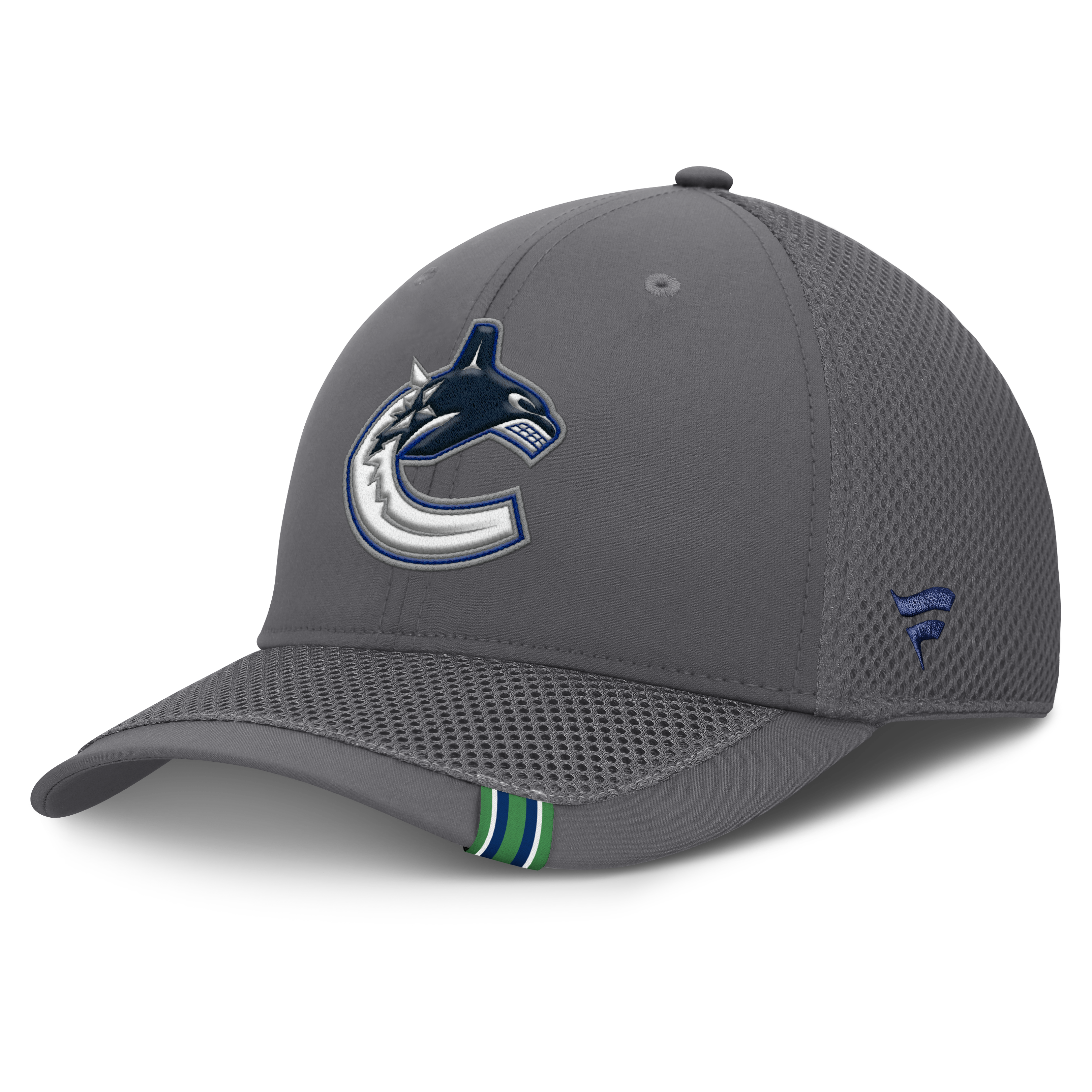 Fanatics Vancouver Canucks Clincher Team Stripes Flex Hat