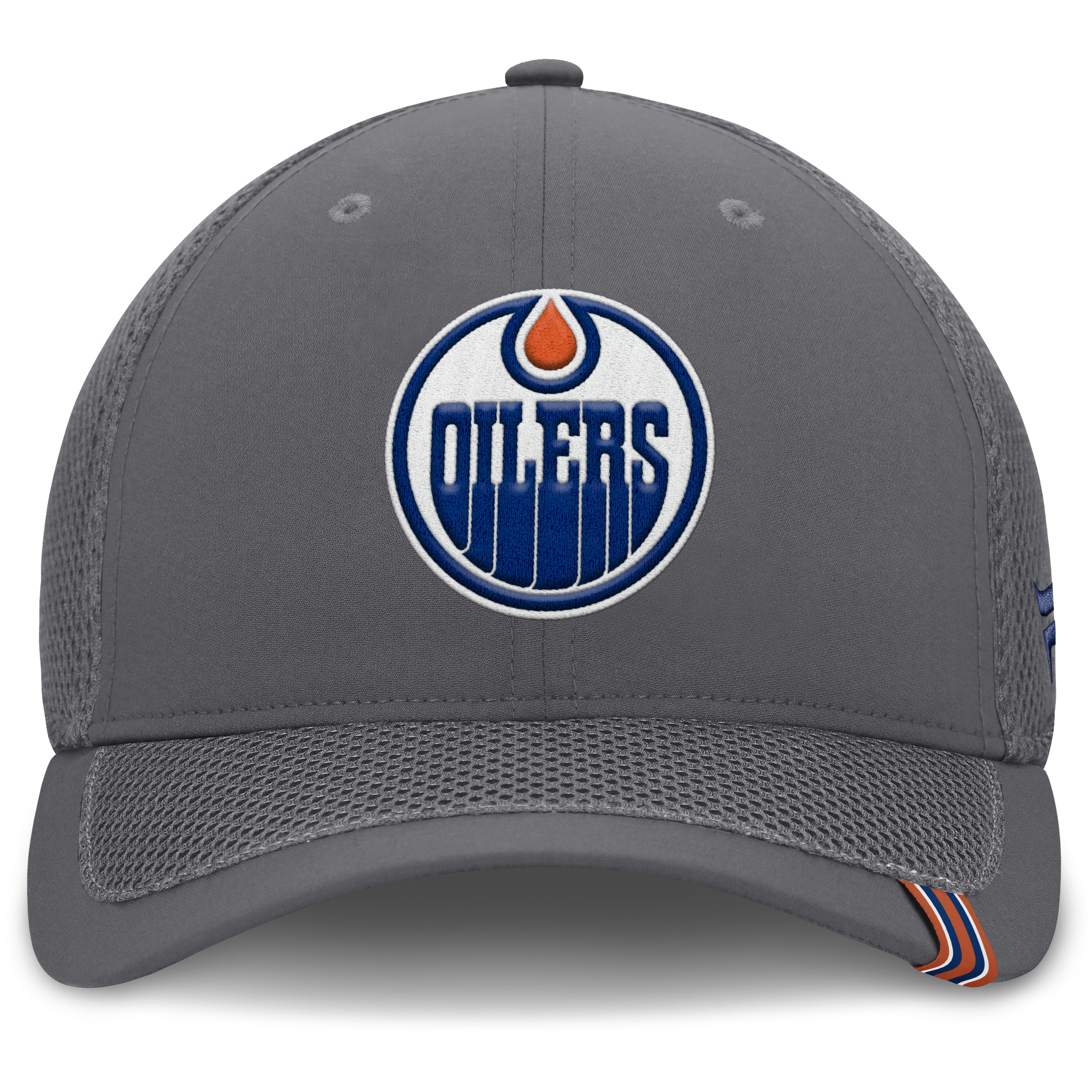 Fanatics Edmonton Oilers Clincher Team Stripes Flex Hat