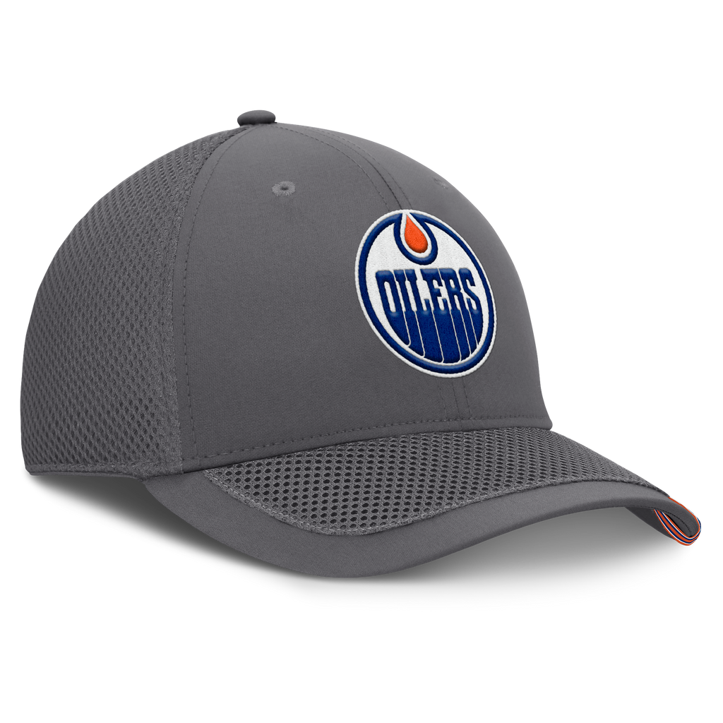 Fanatics Edmonton Oilers Clincher Team Stripes Flex Hat