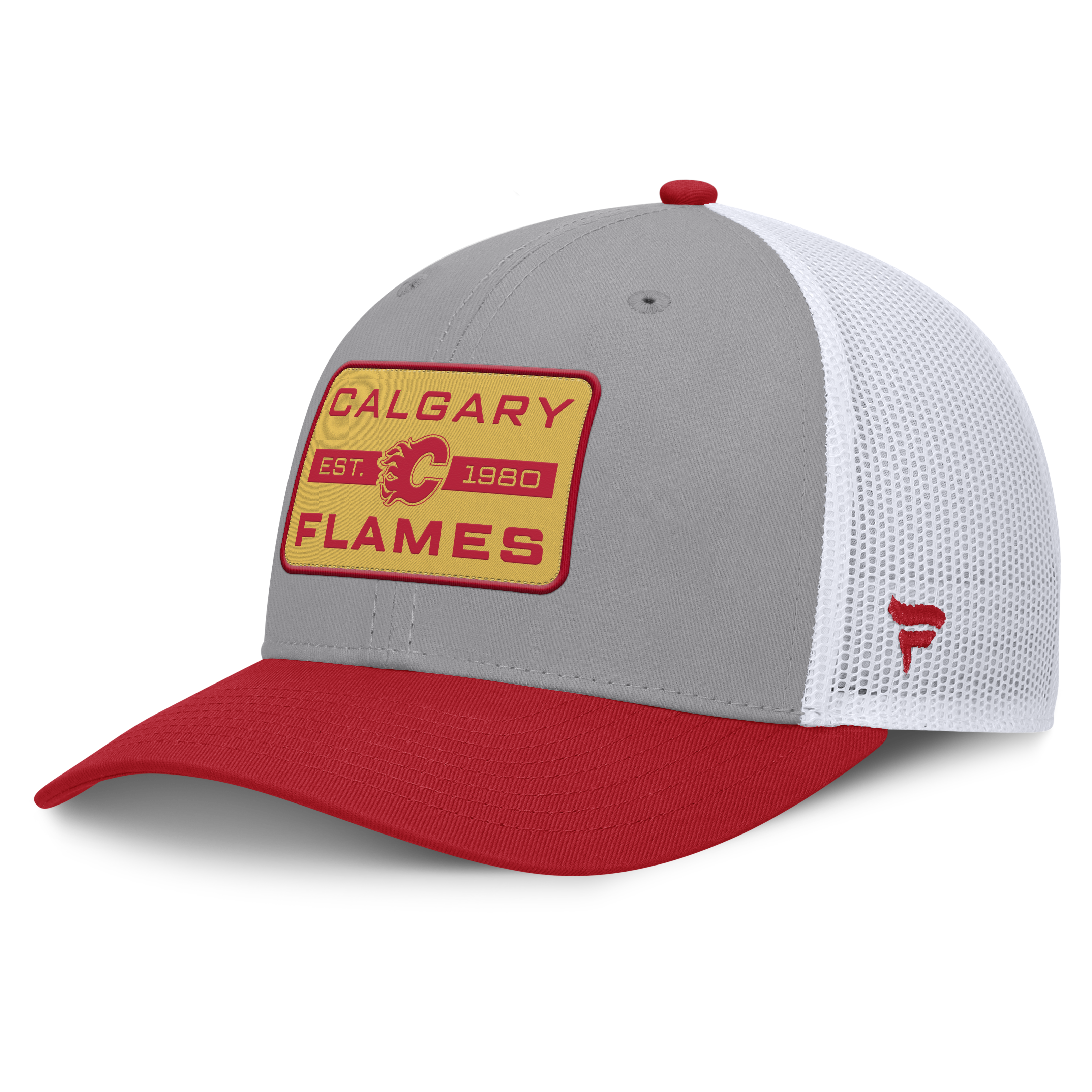 Fanatics Calgary Flames Fundamental Adapt Trucker Adjustable Hat