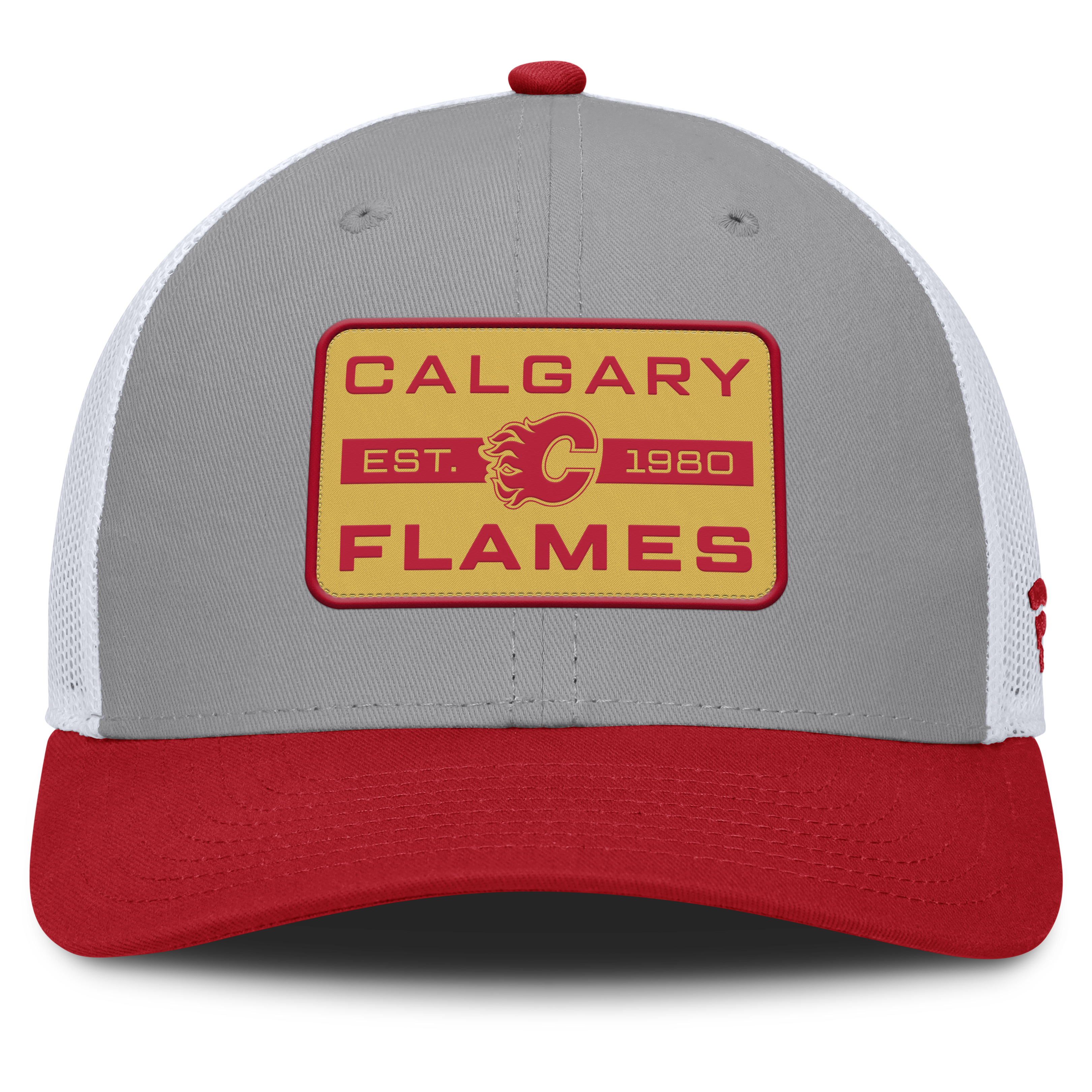 Fanatics Calgary Flames Fundamental Adapt Trucker Adjustable Hat