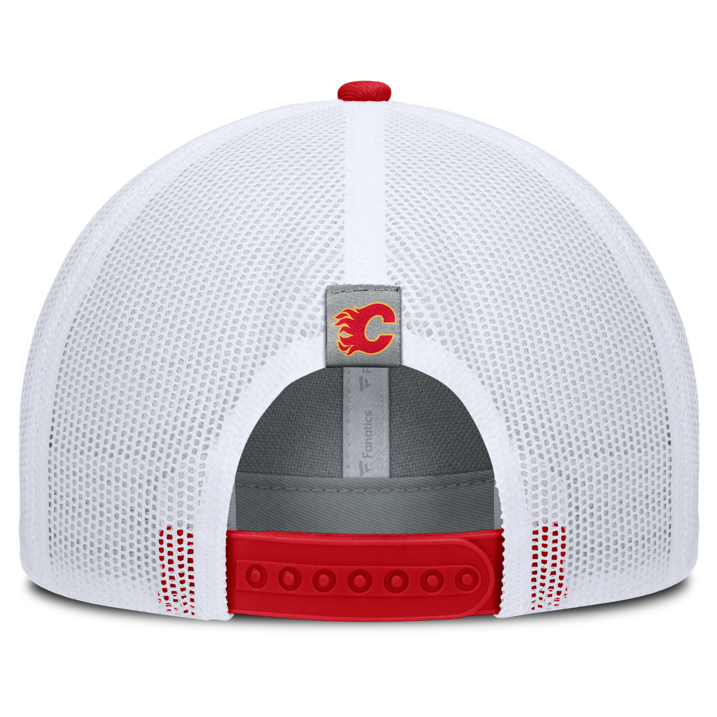 Fanatics Calgary Flames Fundamental Adapt Trucker Adjustable Hat