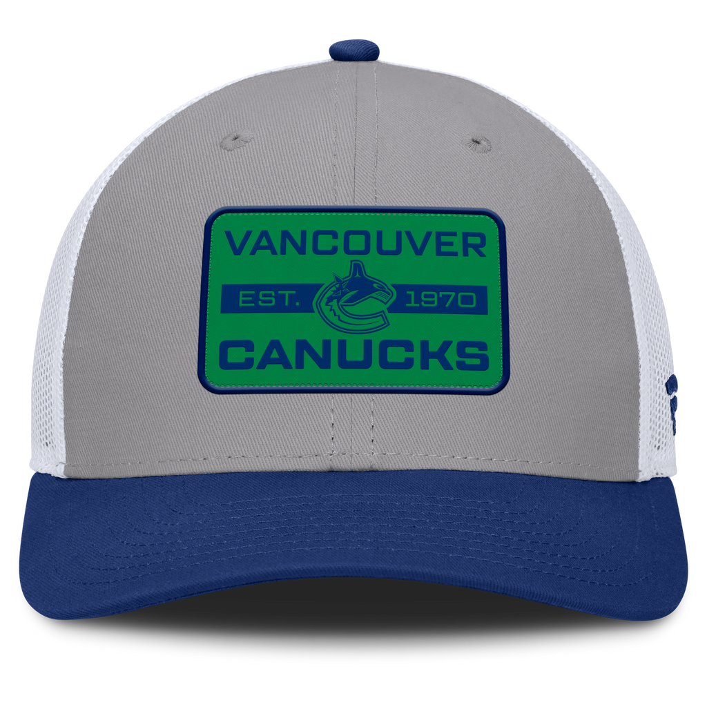 Fanatics Vancouver Canucks Fundamental Adapt Trucker Adjustable Hat