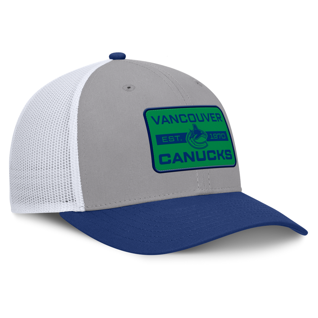 Fanatics Vancouver Canucks Fundamental Adapt Trucker Adjustable Hat