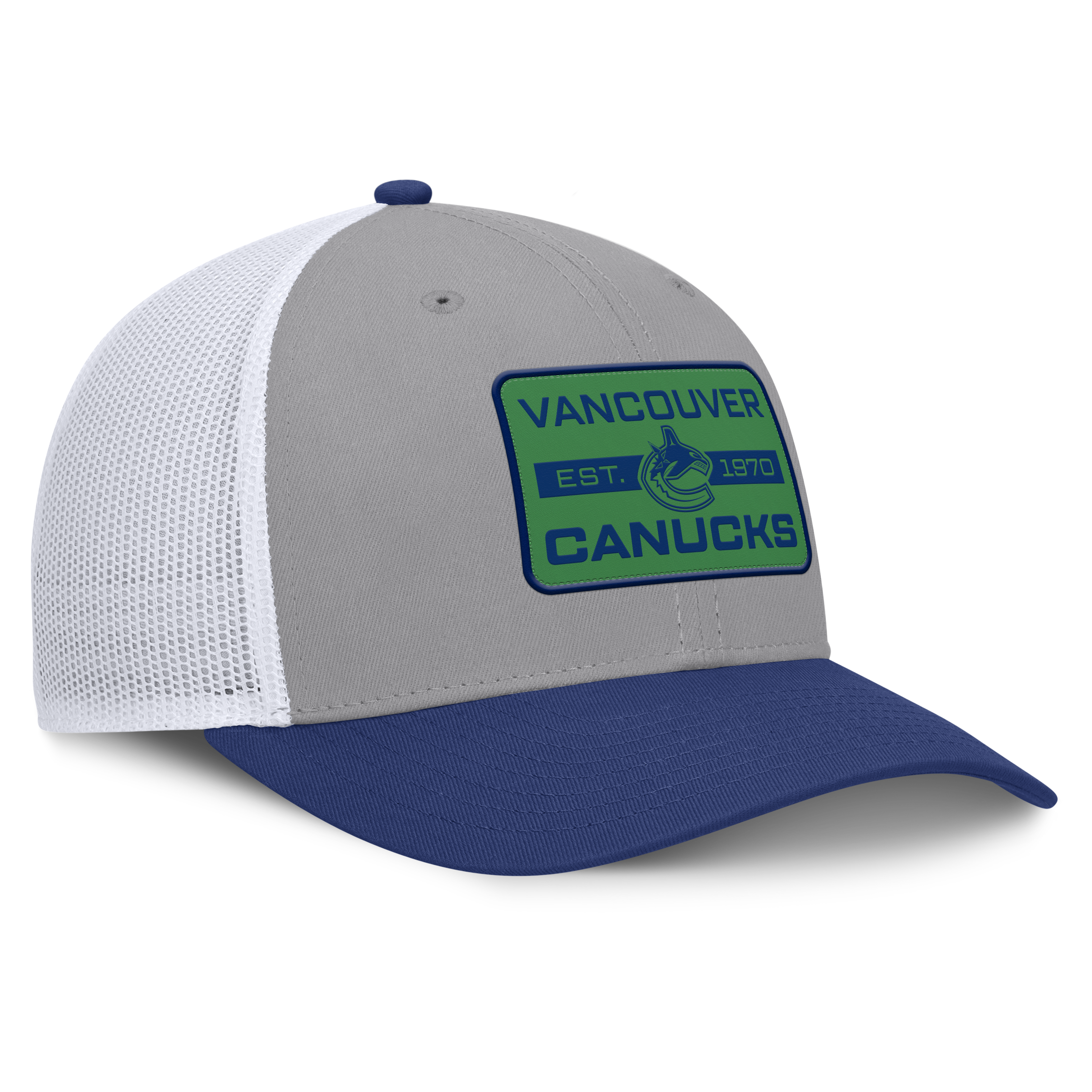 Fanatics Vancouver Canucks Fundamental Adapt Trucker Adjustable Hat