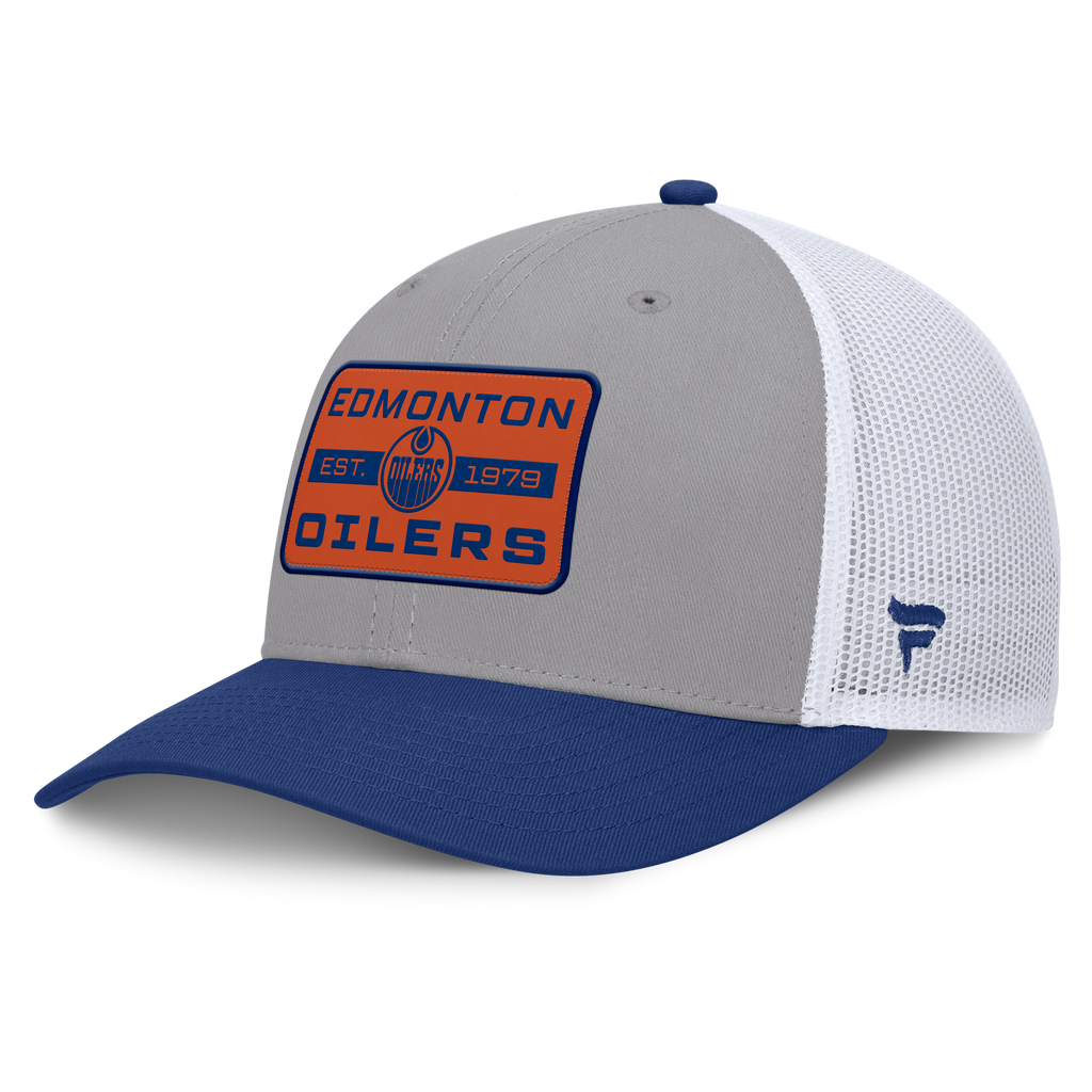 Fanatics Edmonton Oilers Fundamental Adapt Trucker Adjustable Hat