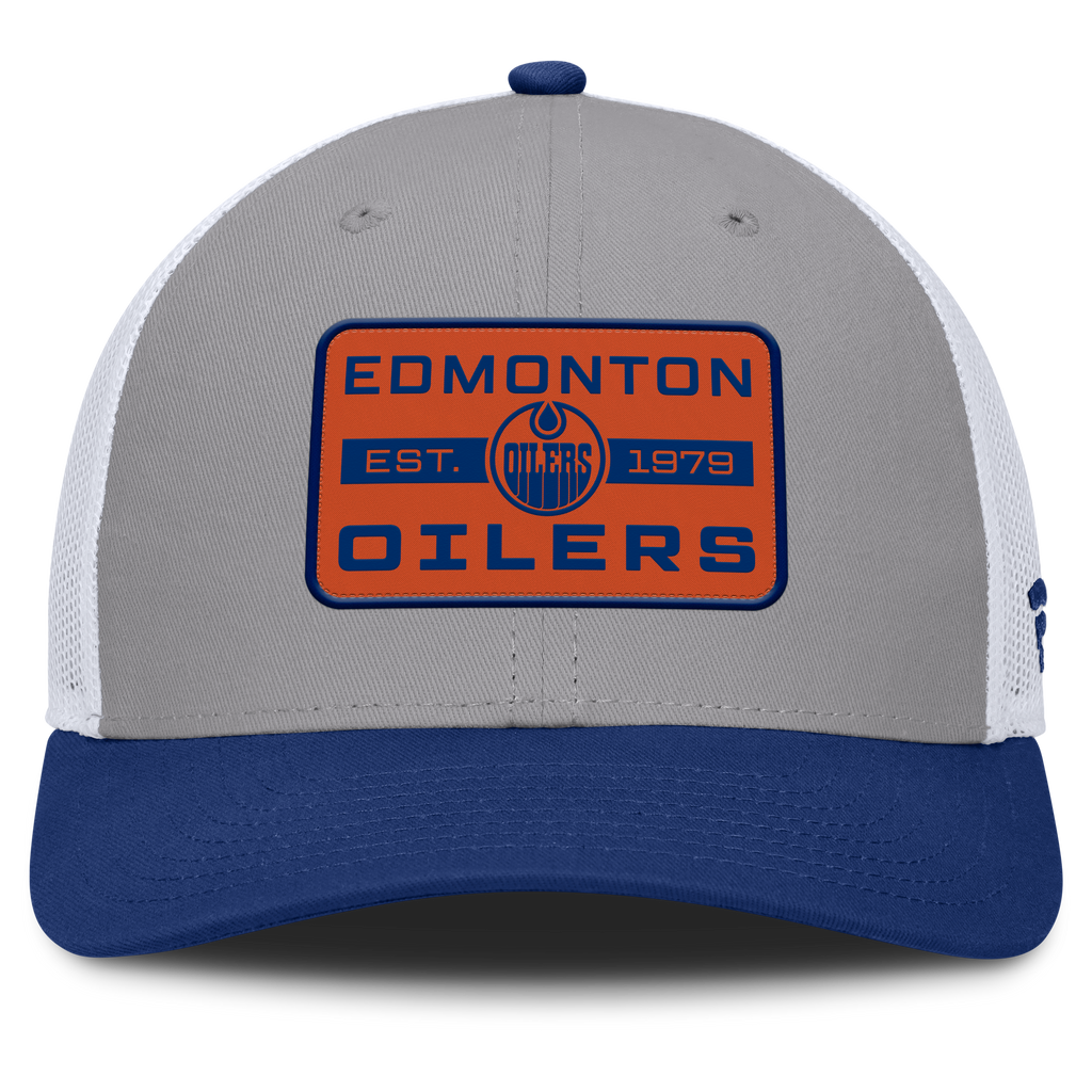 Fanatics Edmonton Oilers Fundamental Adapt Trucker Adjustable Hat