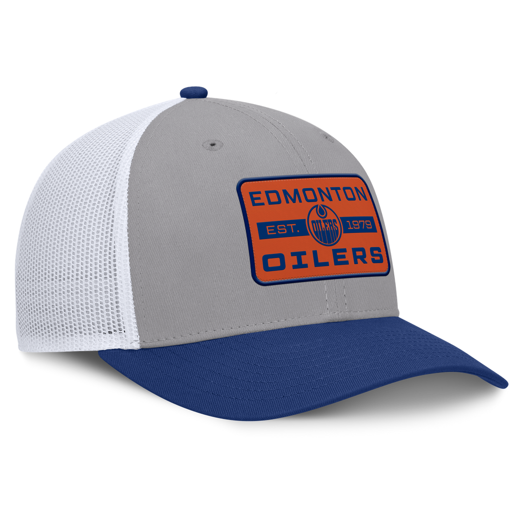 Fanatics Edmonton Oilers Fundamental Adapt Trucker Adjustable Hat