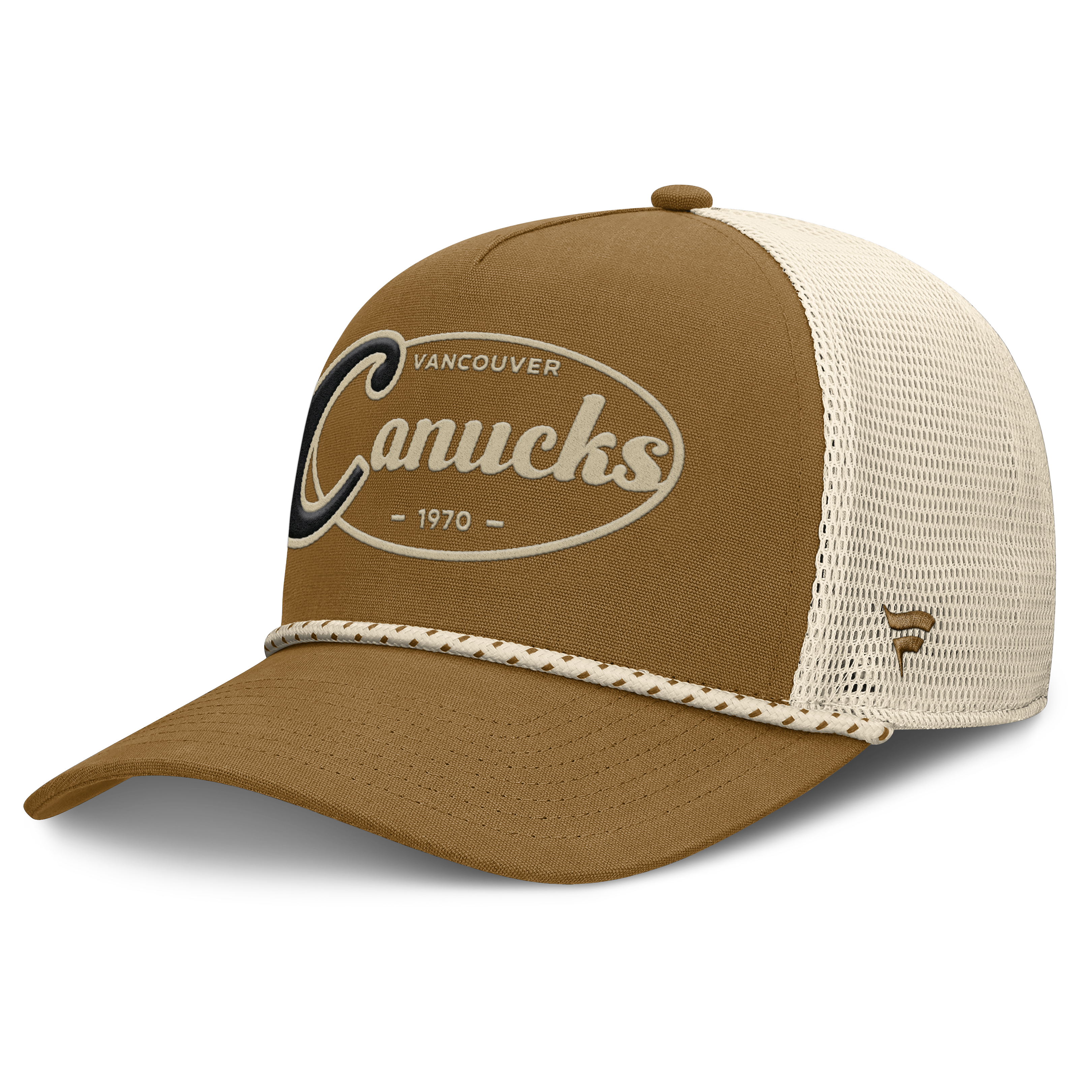 Fanatics Vancouver Canucks Heritage Fetch A-Frame Trucker Adjustable Hat