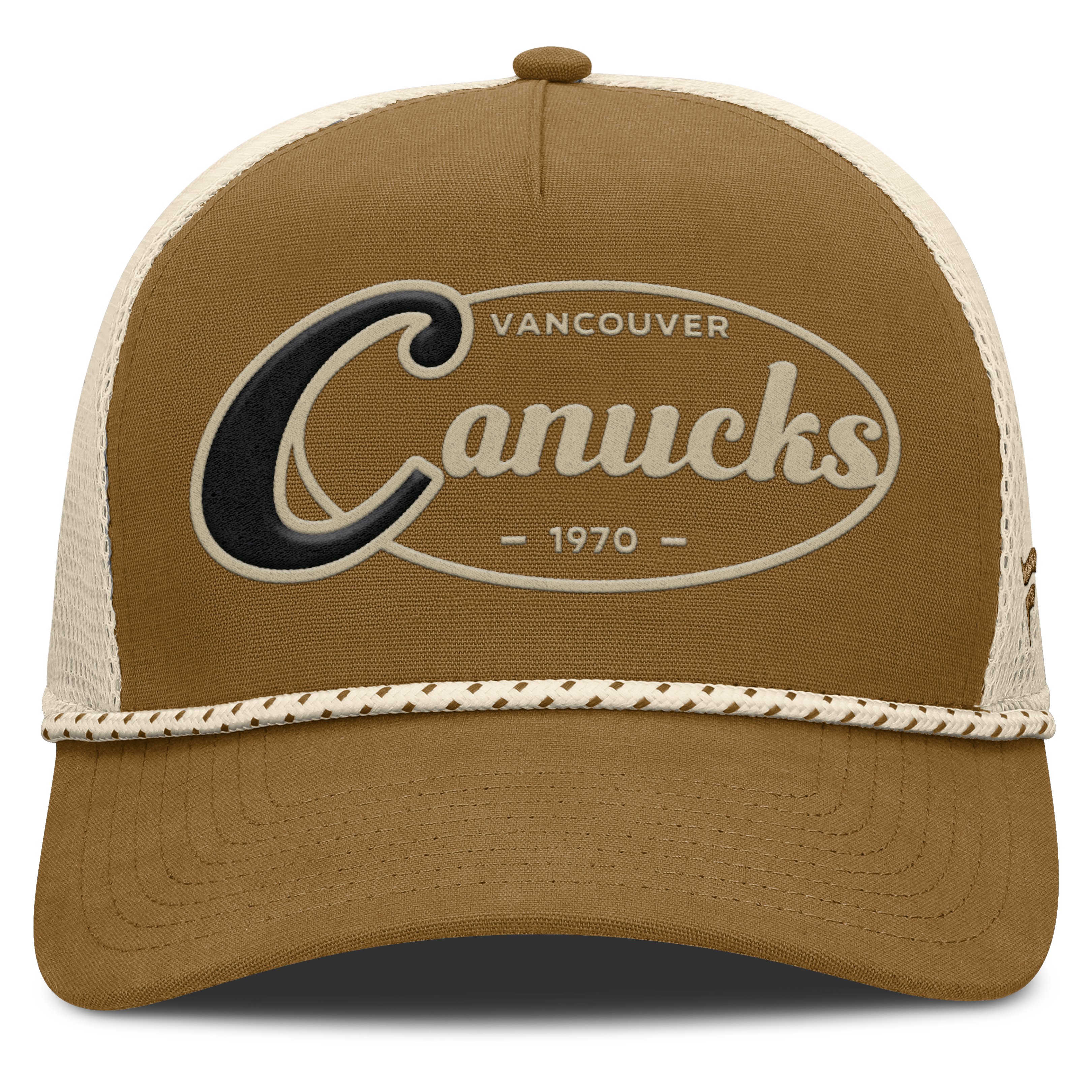 Fanatics Vancouver Canucks Heritage Fetch A-Frame Trucker Adjustable Hat