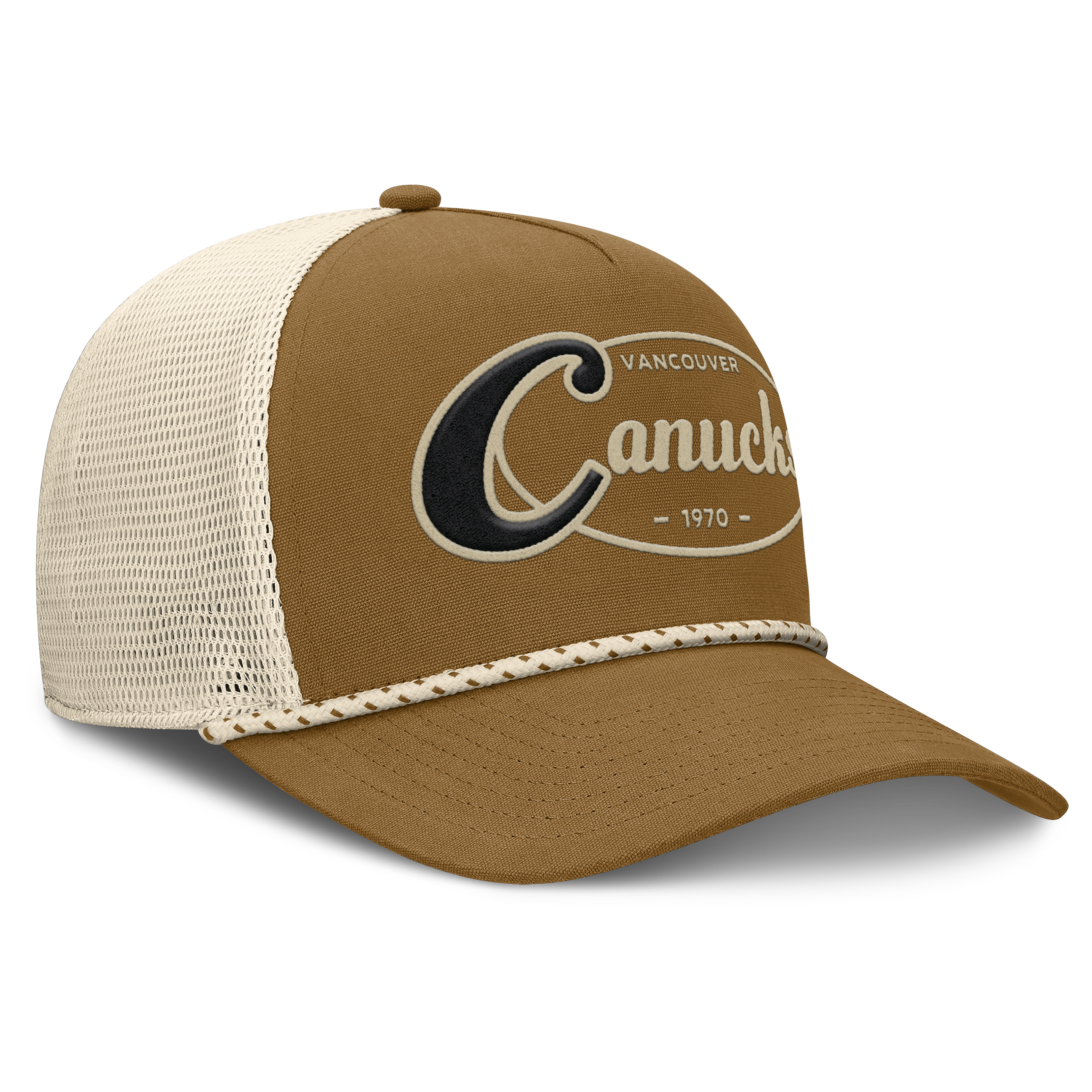 Fanatics Vancouver Canucks Heritage Fetch A-Frame Trucker Adjustable Hat
