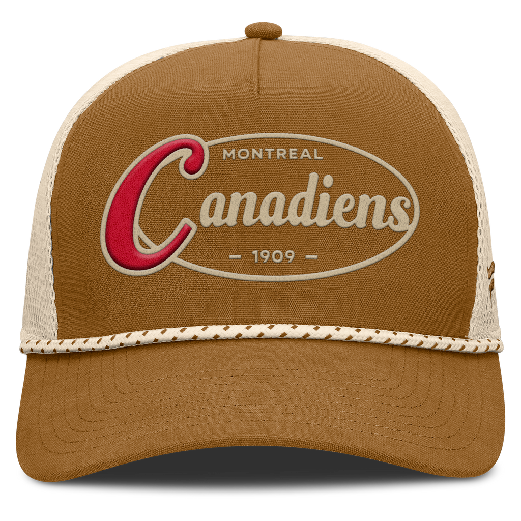 Fanatics Montreal Canadiens Heritage Fetch A-Frame Trucker Adjustable Hat