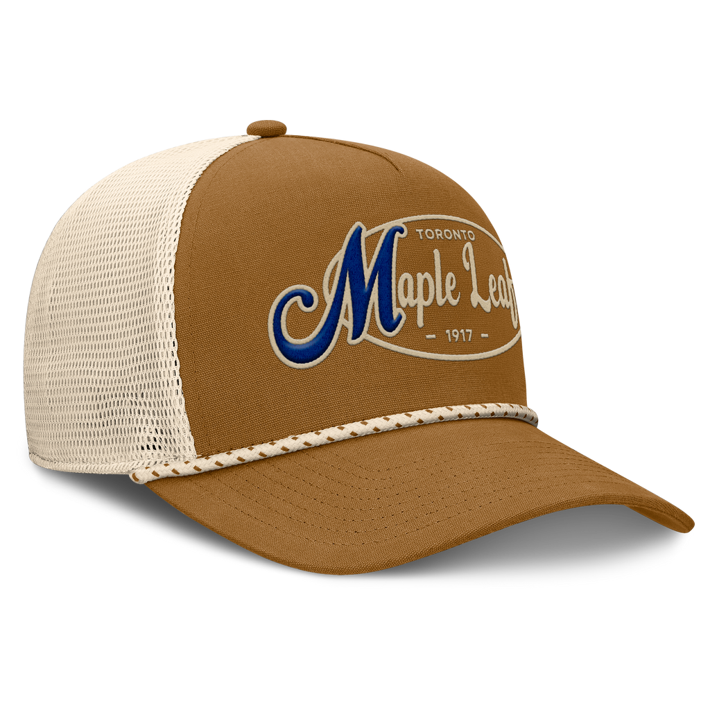 Fanatics Toronto Maple Leafs Heritage Fetch A-Frame Trucker Adjustable Hat