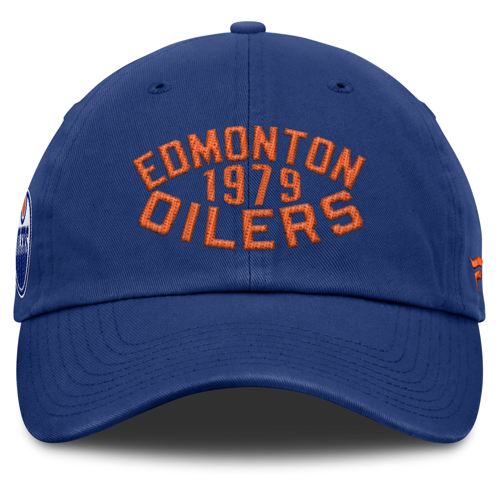 Fanatics Edmonton Oilers Fanatics Blue Archer Unstructured Adjustable Hat