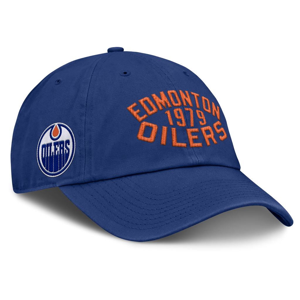 Fanatics Edmonton Oilers Fanatics Blue Archer Unstructured Adjustable Hat